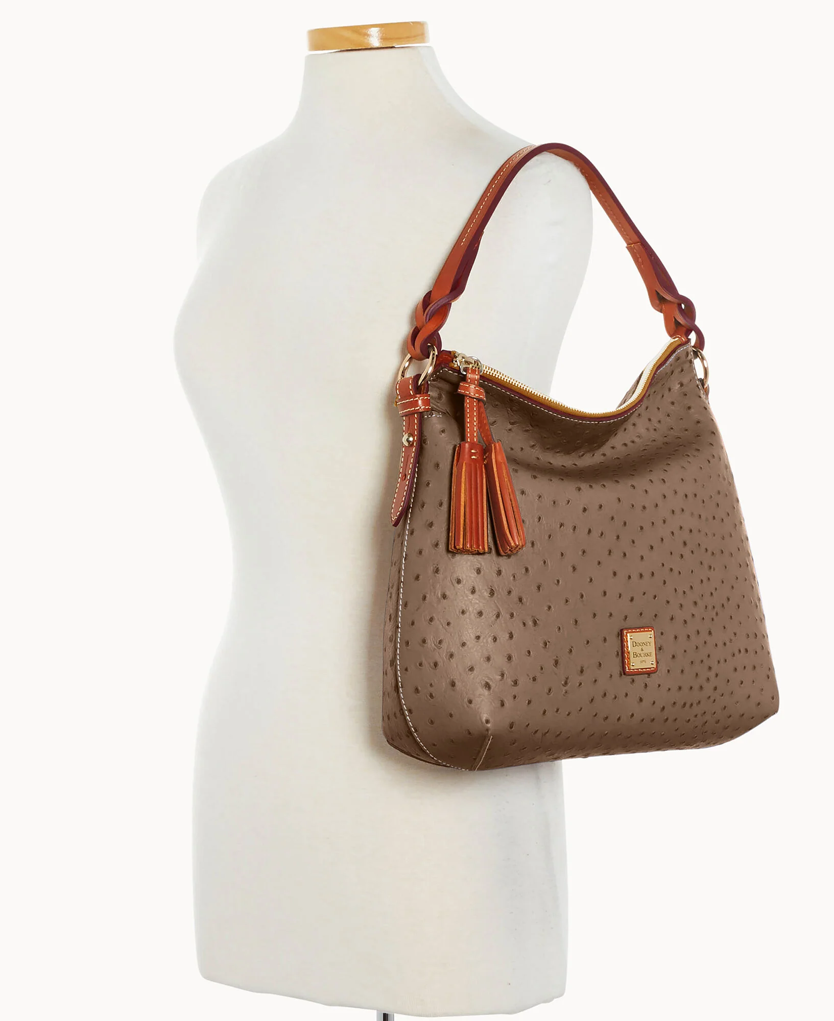 Ostrich Twist Strap Hobo - Image 44
