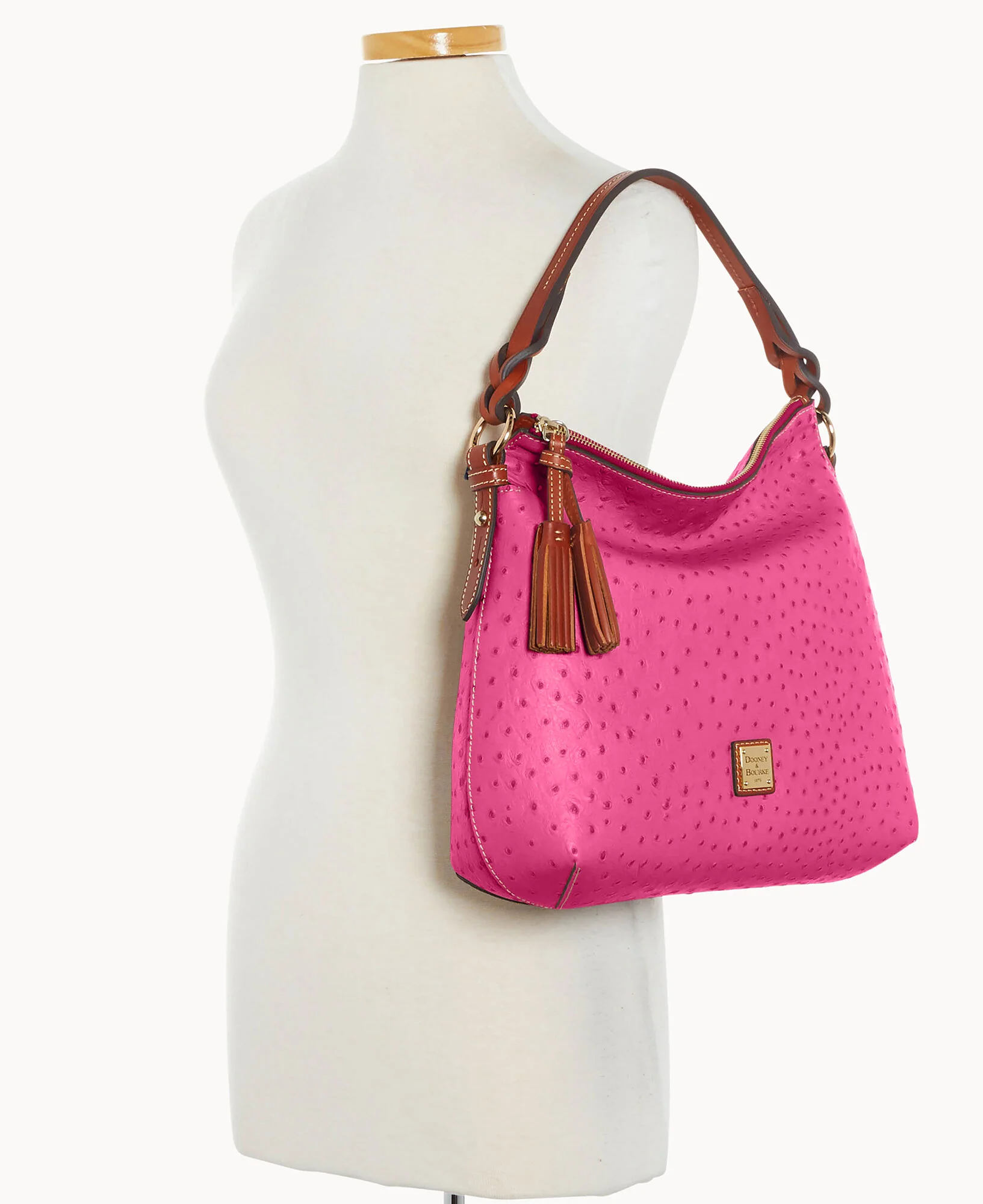 Ostrich Twist Strap Hobo - Image 76
