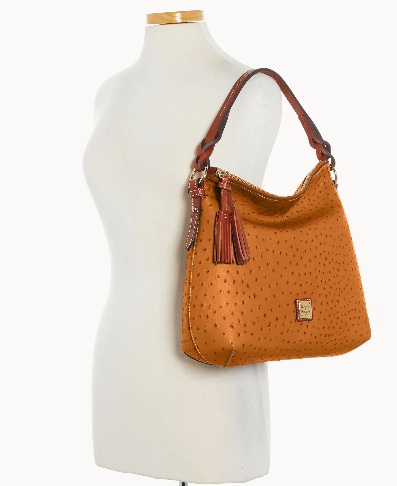Ostrich Twist Strap Hobo - Image 80