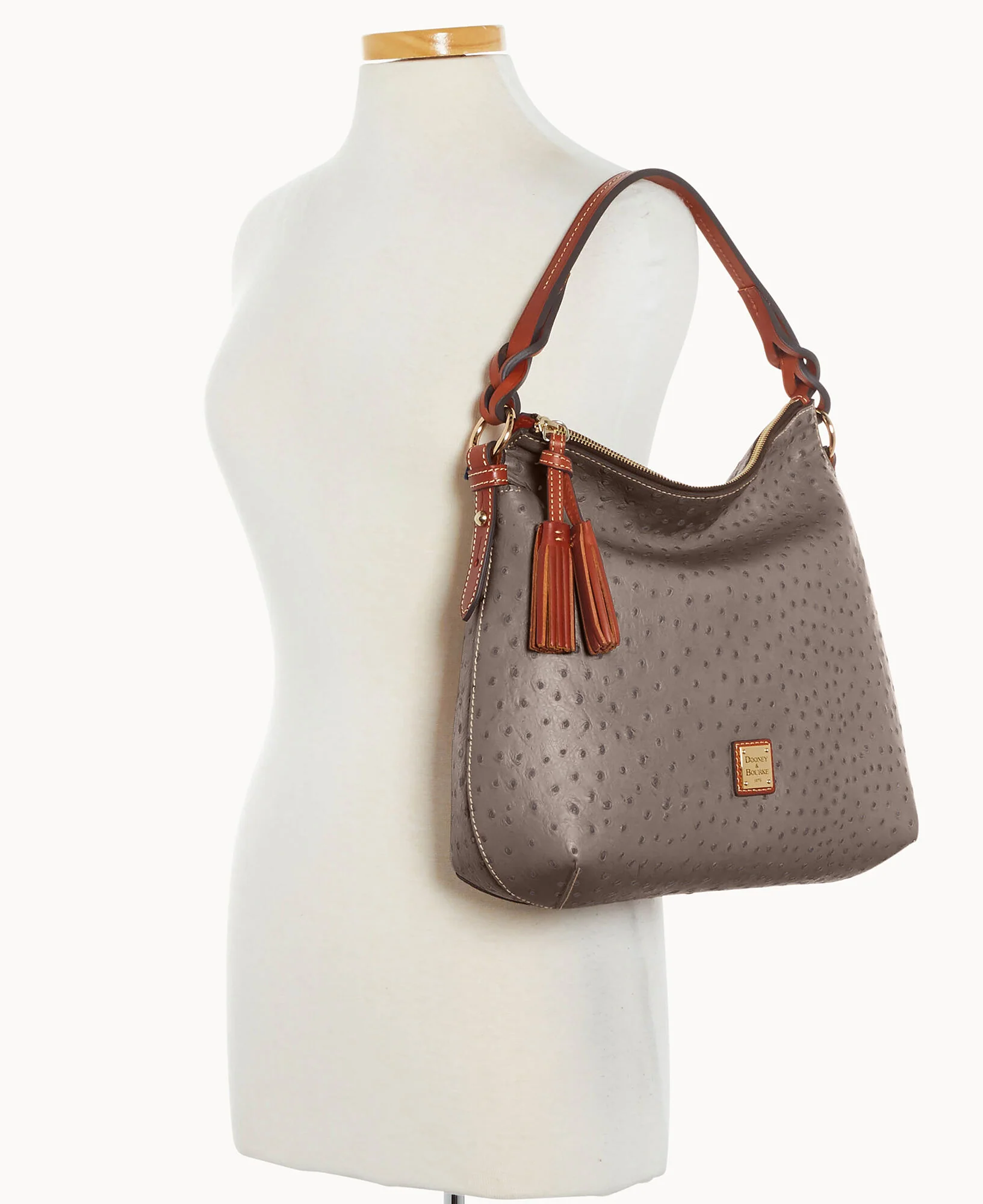 Ostrich Twist Strap Hobo - Image 92
