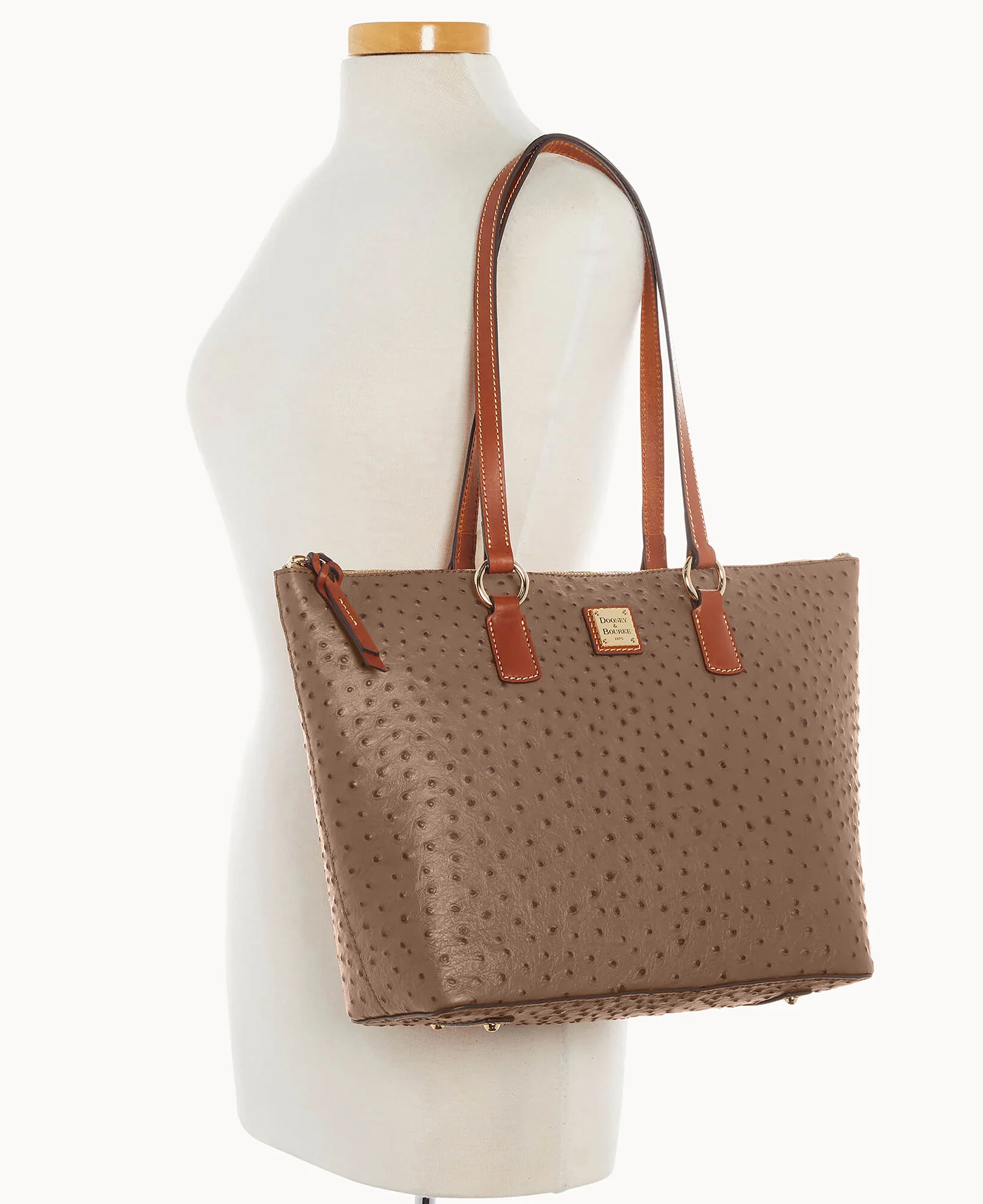 Ostrich Wren Zip Tote - Image 5