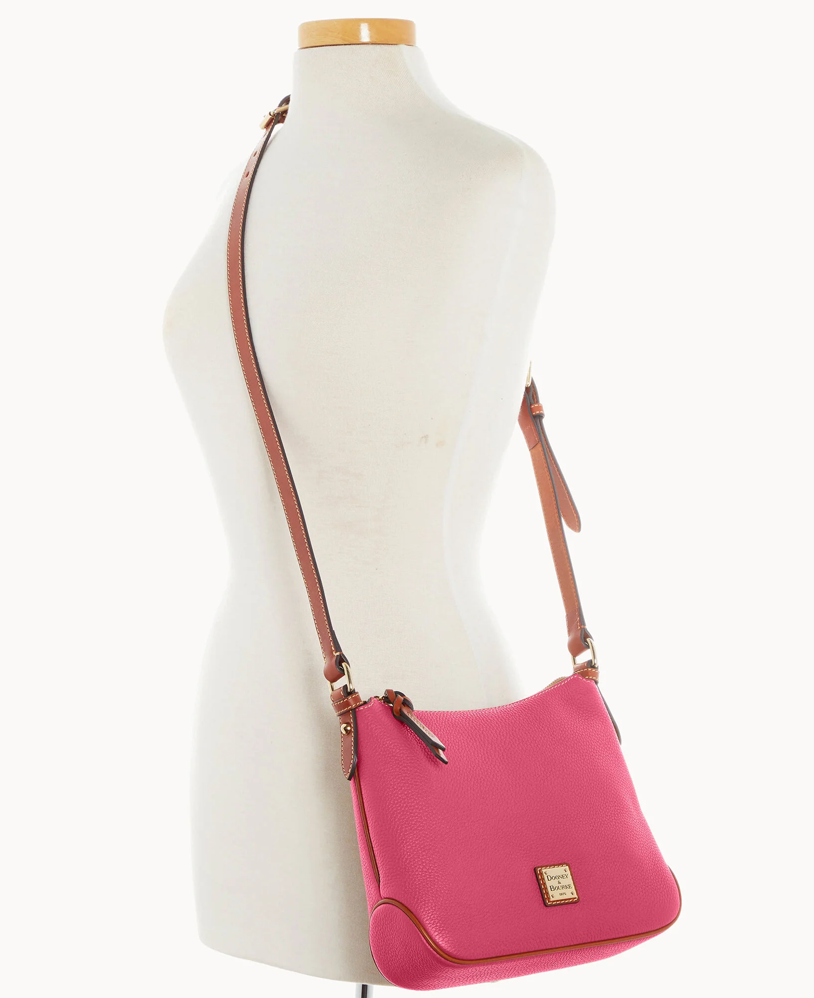 Pebble Grain Crossbody Hobo - Image 18