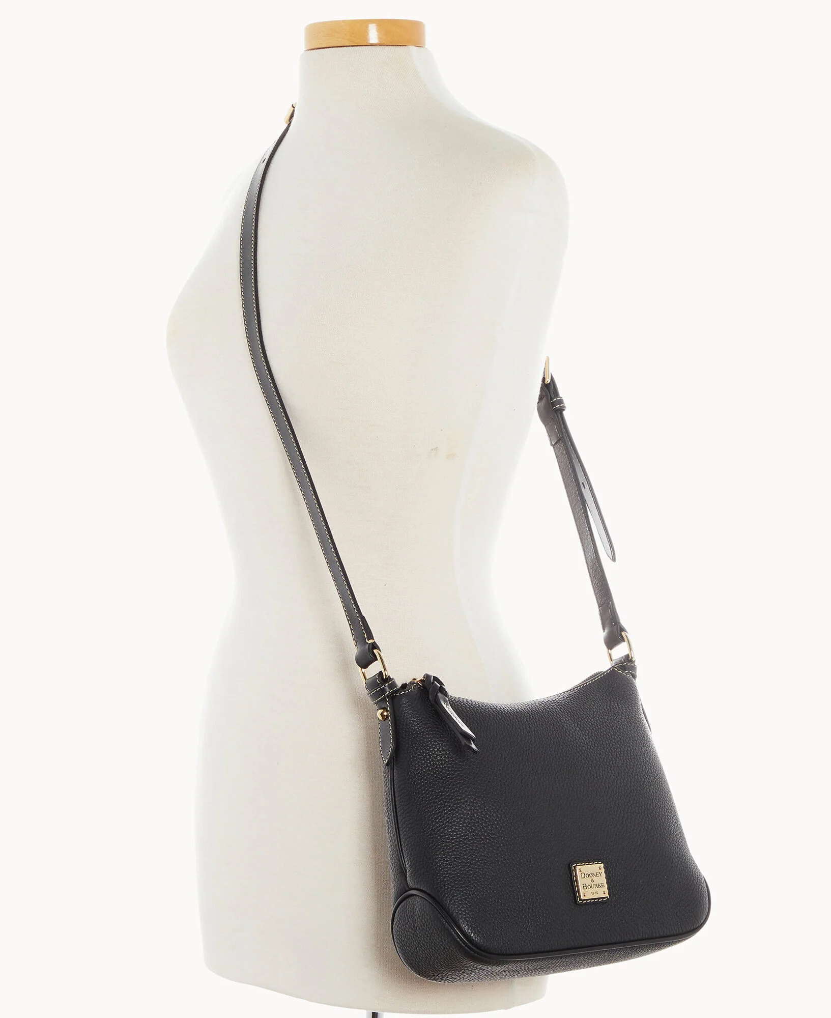 Pebble Grain Crossbody Hobo - Image 21
