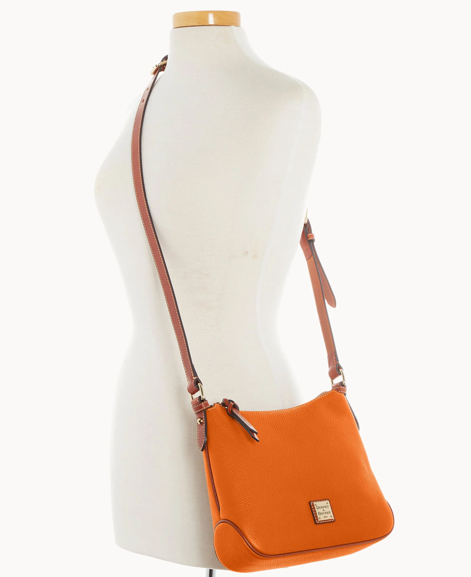 Pebble Grain Crossbody Hobo - Image 34