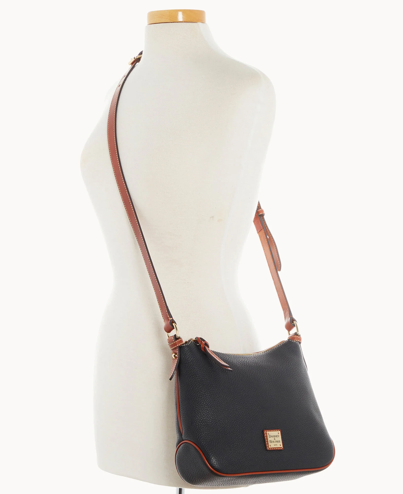 Pebble Grain Crossbody Hobo - Image 39