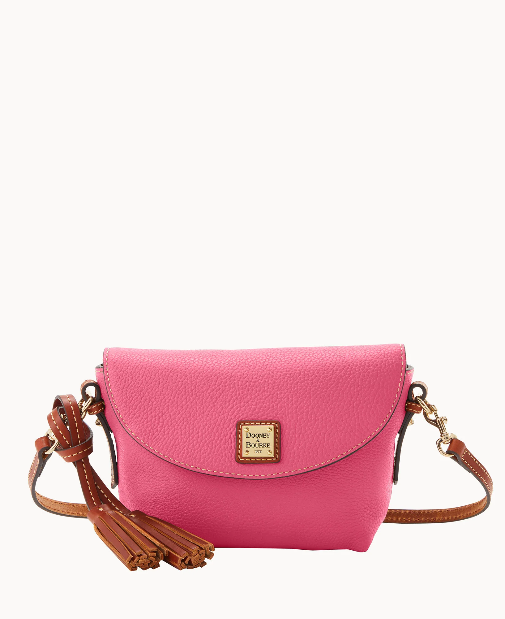 Pebble Grain Crossbody Saddle Bag - Image 13