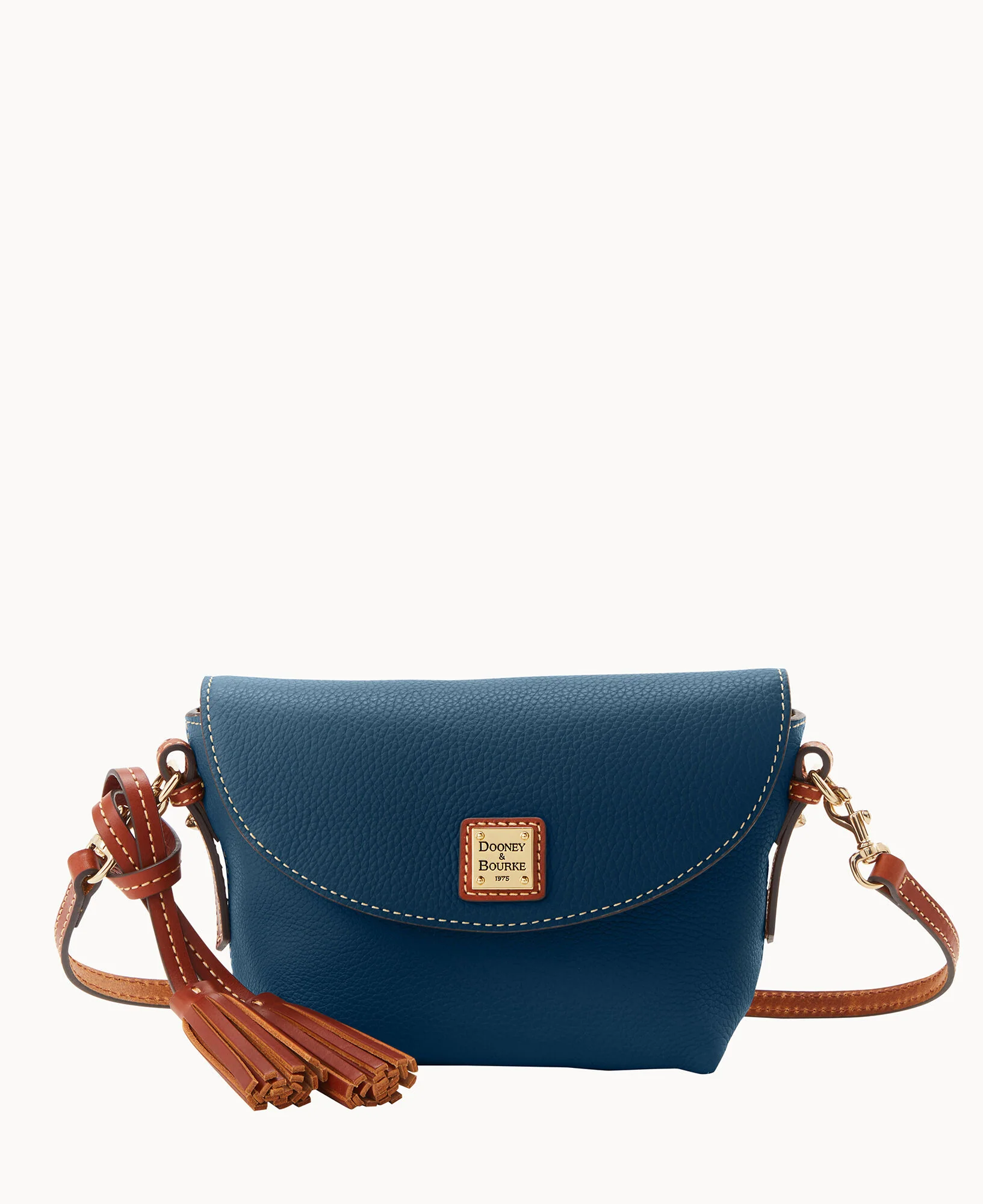 Pebble Grain Crossbody Saddle Bag - Image 17