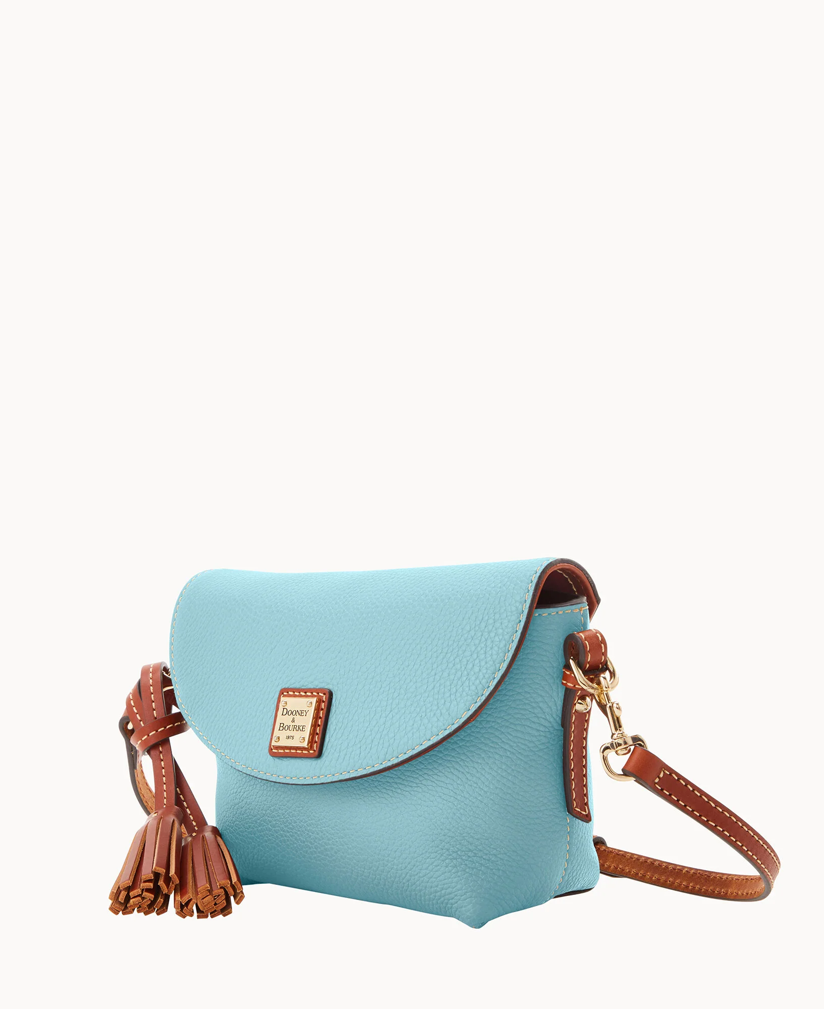 Pebble Grain Crossbody Saddle Bag - Image 26