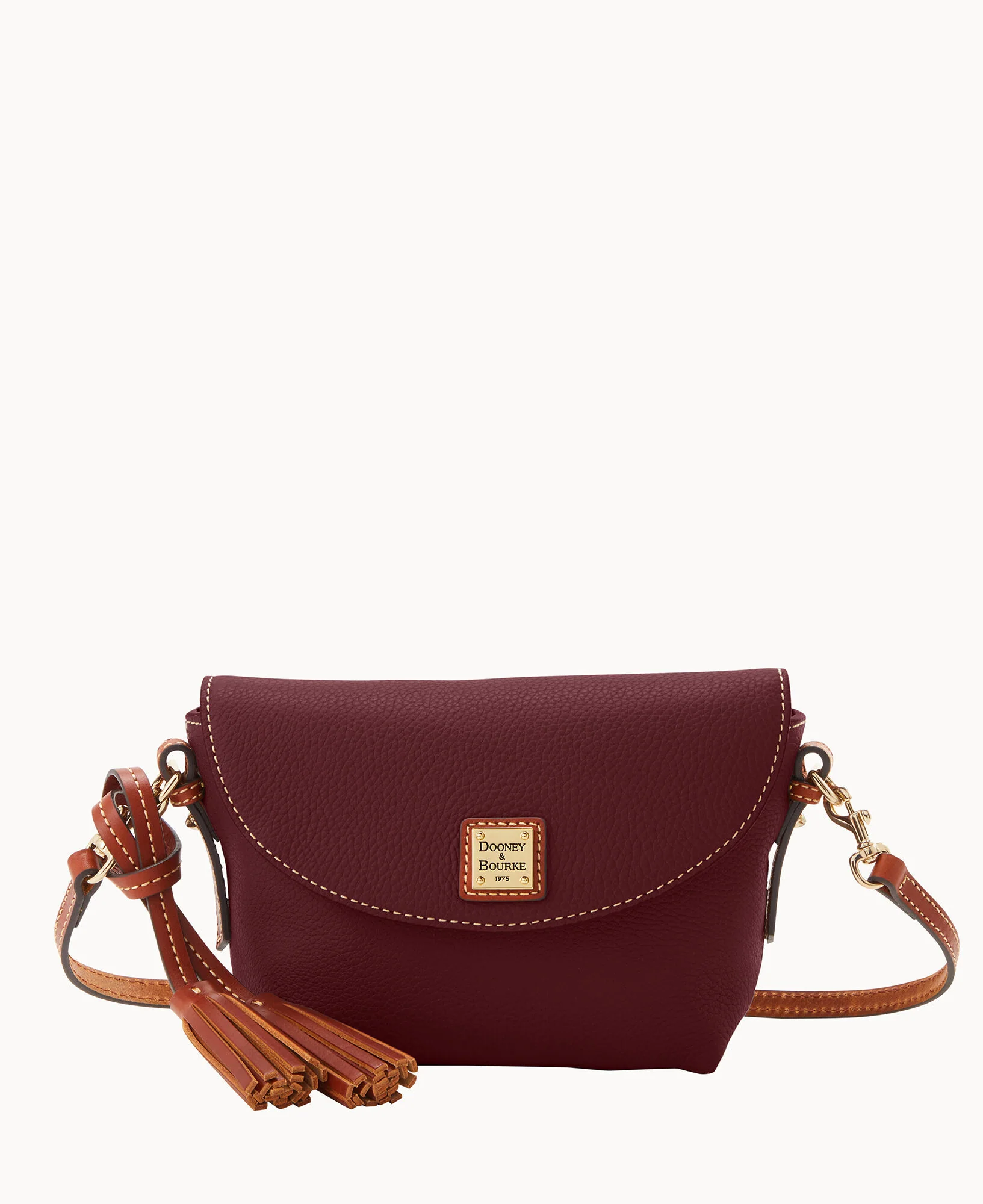 Pebble Grain Crossbody Saddle Bag - Image 29