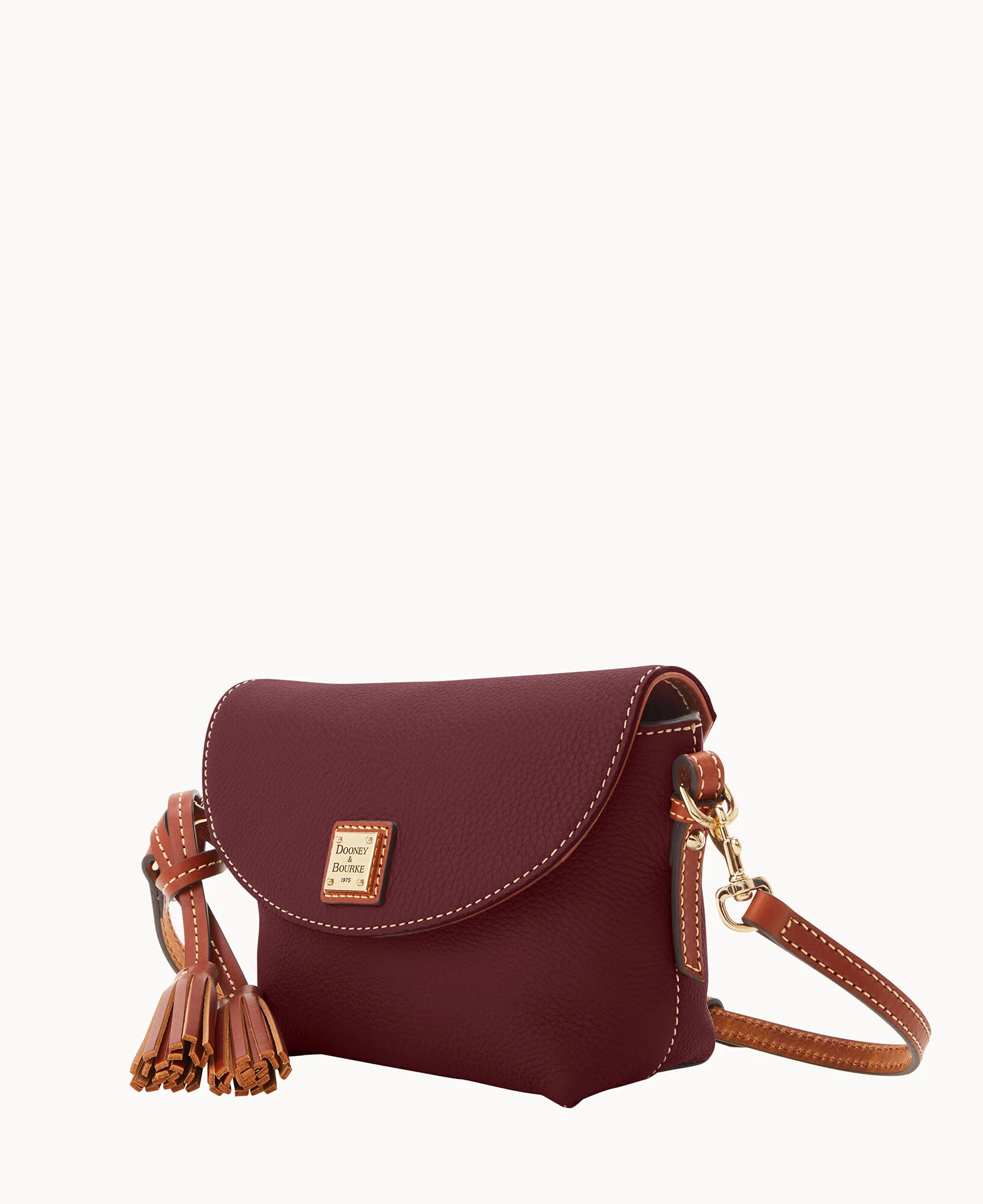 Pebble Grain Crossbody Saddle Bag - Image 30