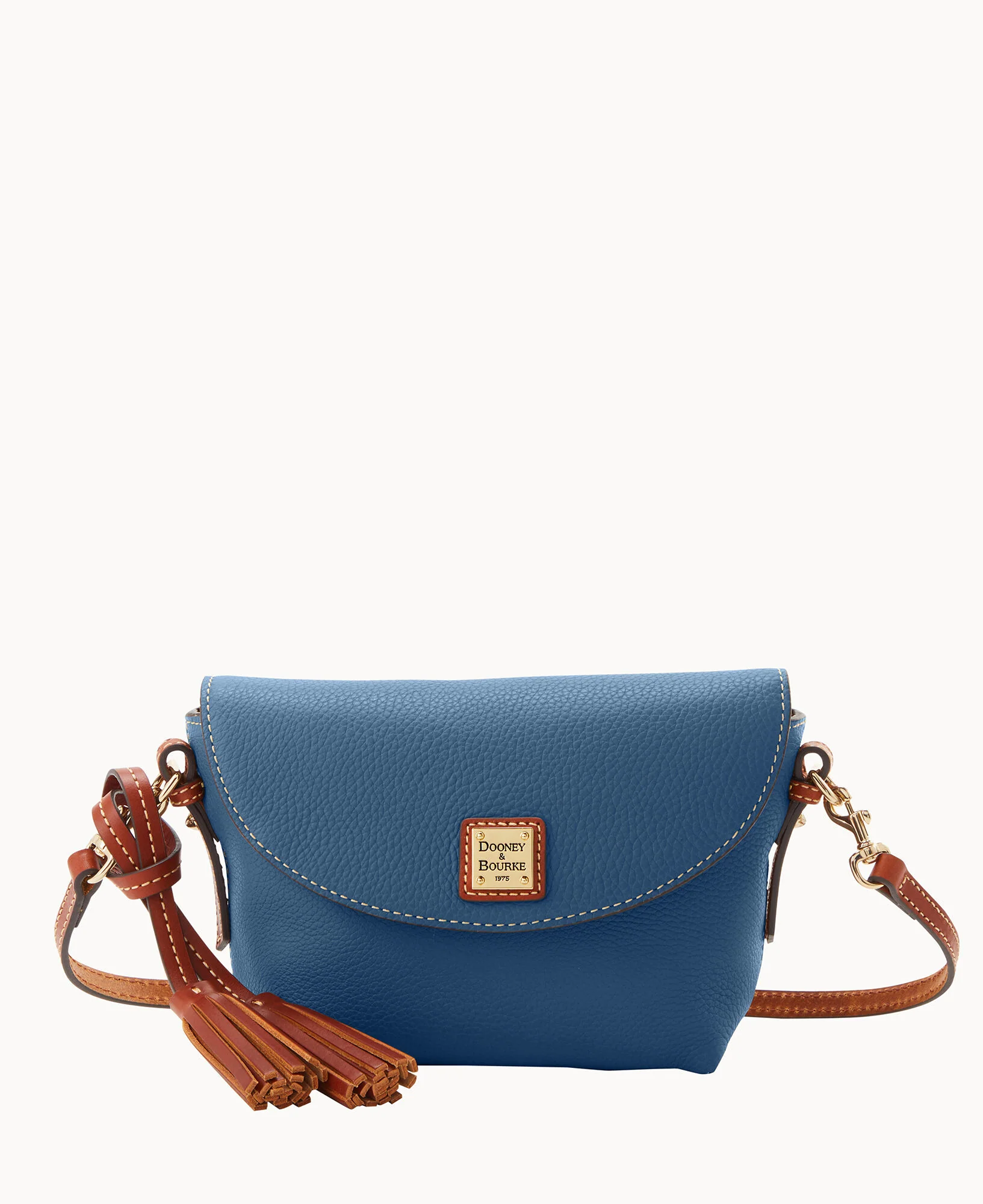 Pebble Grain Crossbody Saddle Bag - Image 77