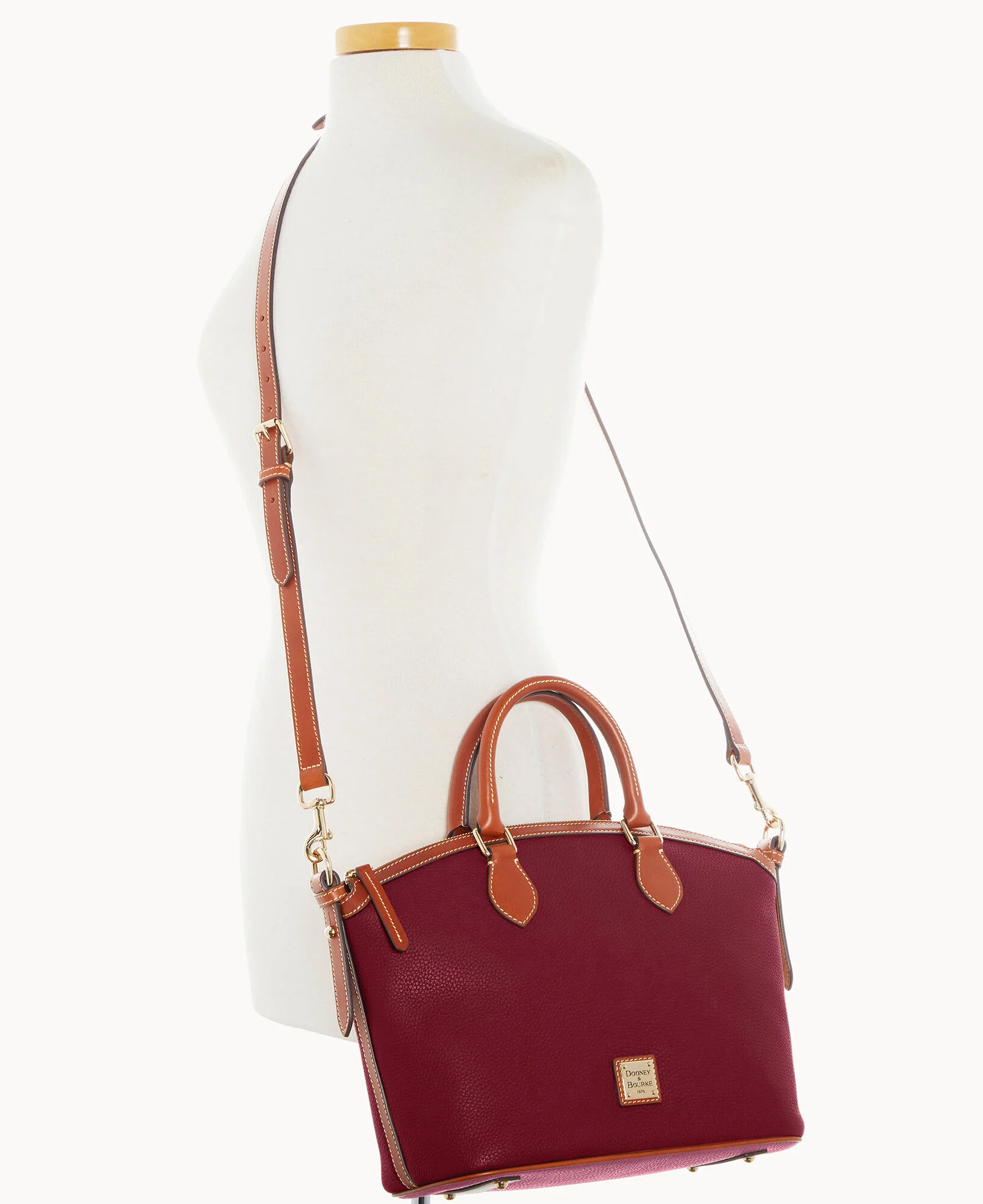 Pebble Grain Domed Satchel - Image 48
