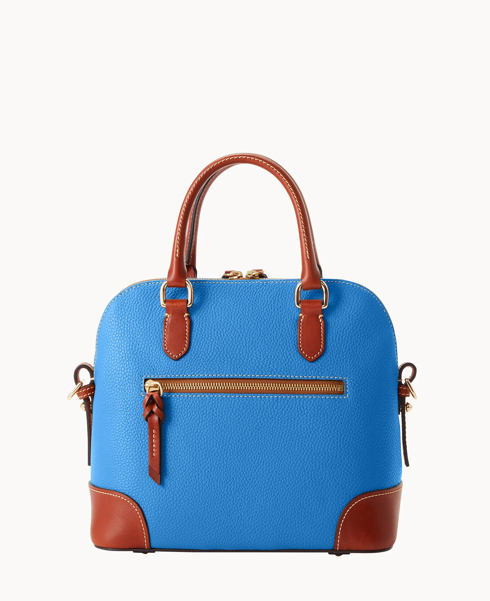 Pebble Grain Domed Satchel - Image 4