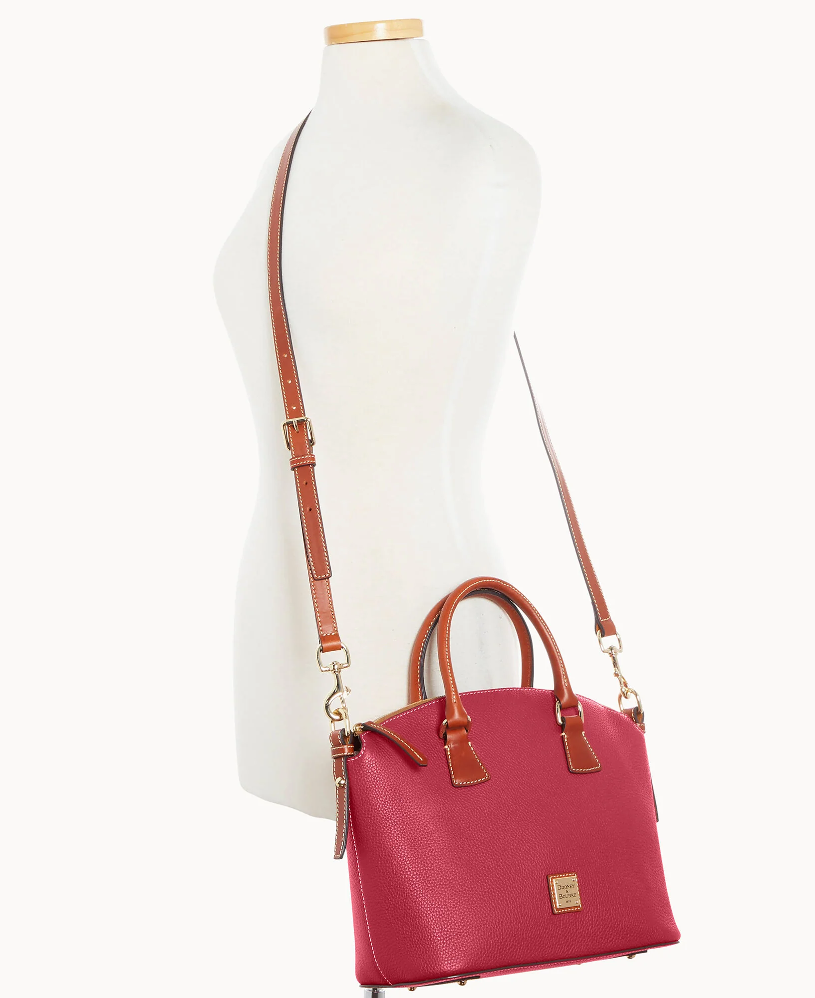 Pebble Grain Domed Satchel - Image 29