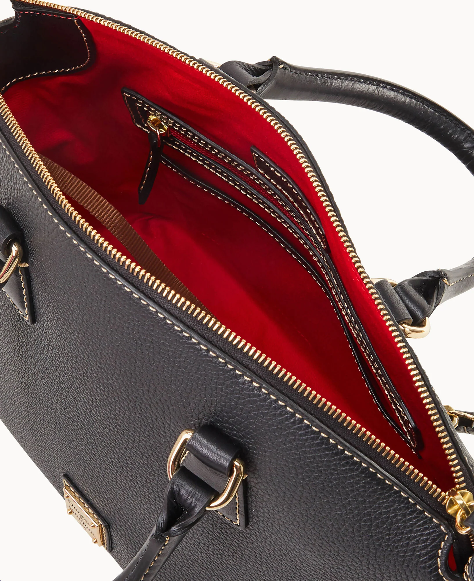 Pebble Grain Domed Satchel - Image 3
