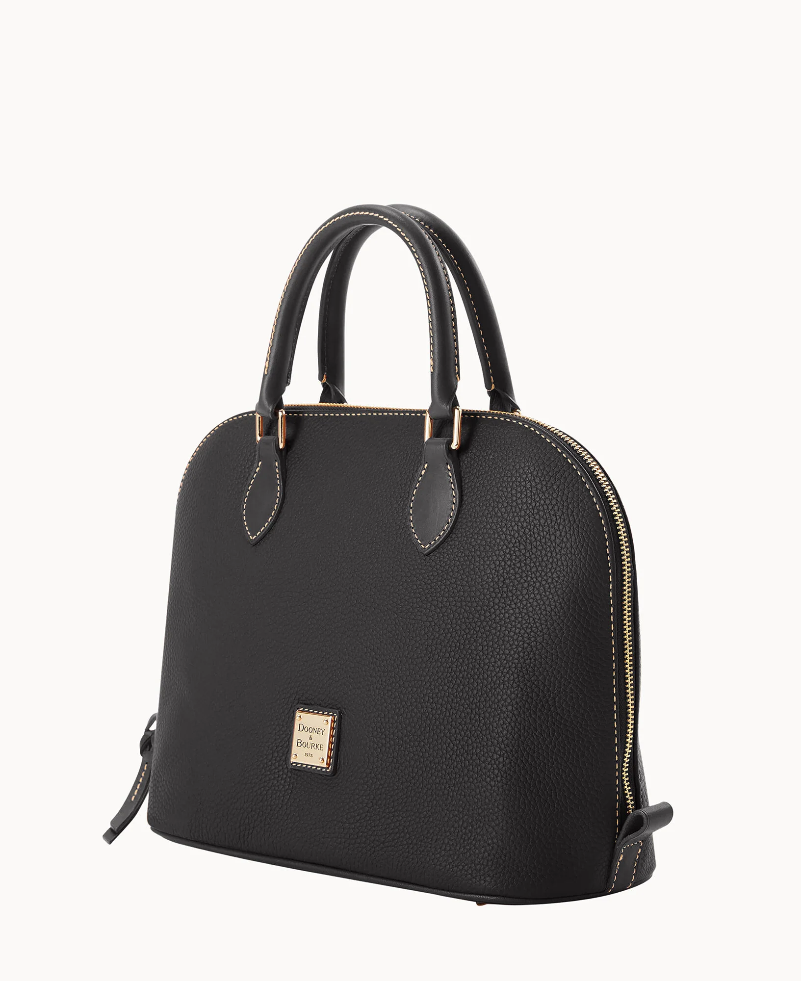 Pebble Grain Domed Satchel - Image 10