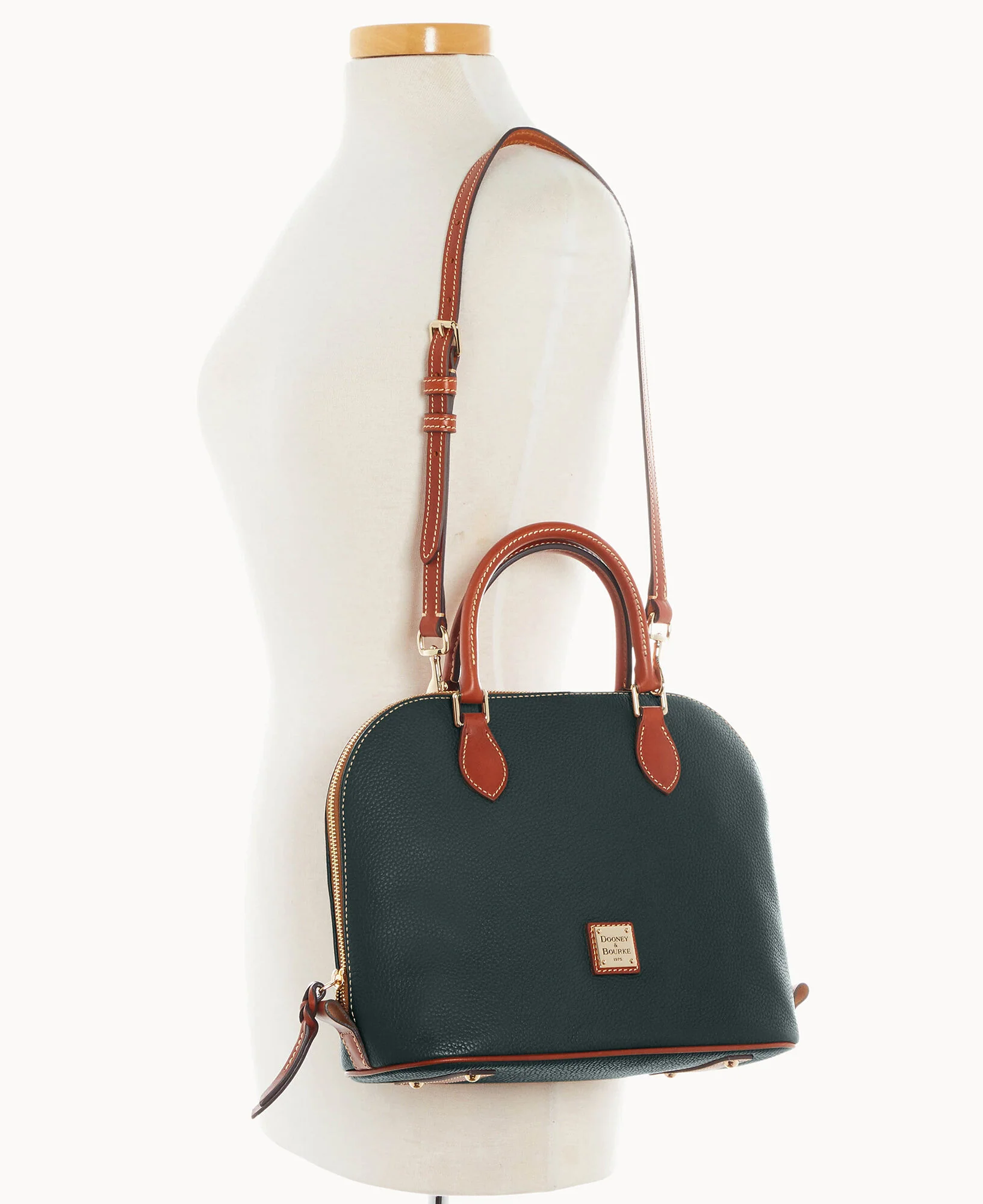 Pebble Grain Domed Satchel - Image 48