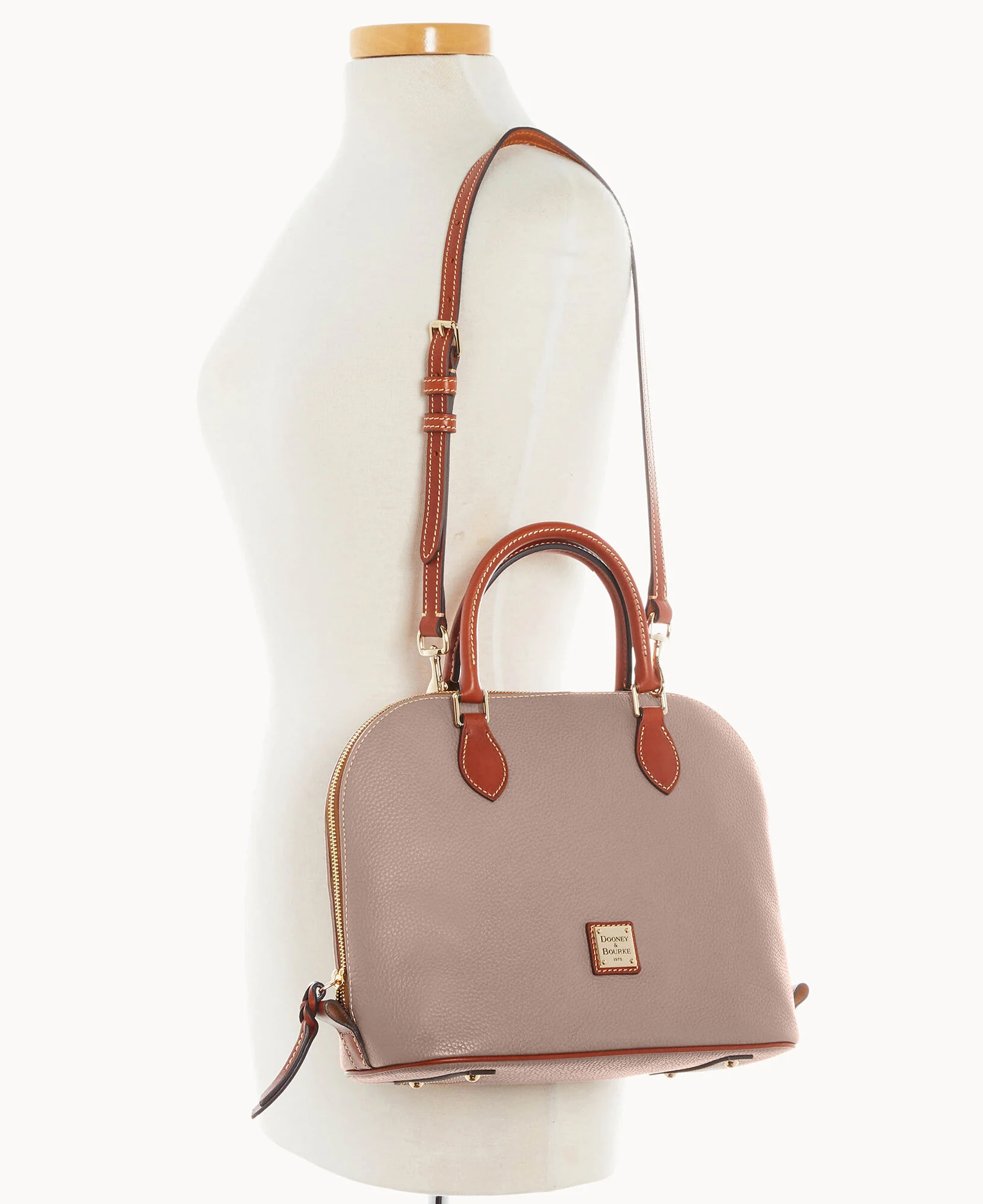 Pebble Grain Domed Satchel - Image 52