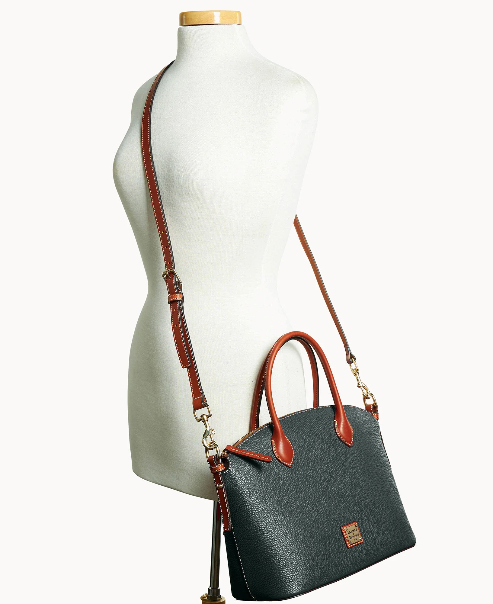 Pebble Grain Domed Satchel - Image 41