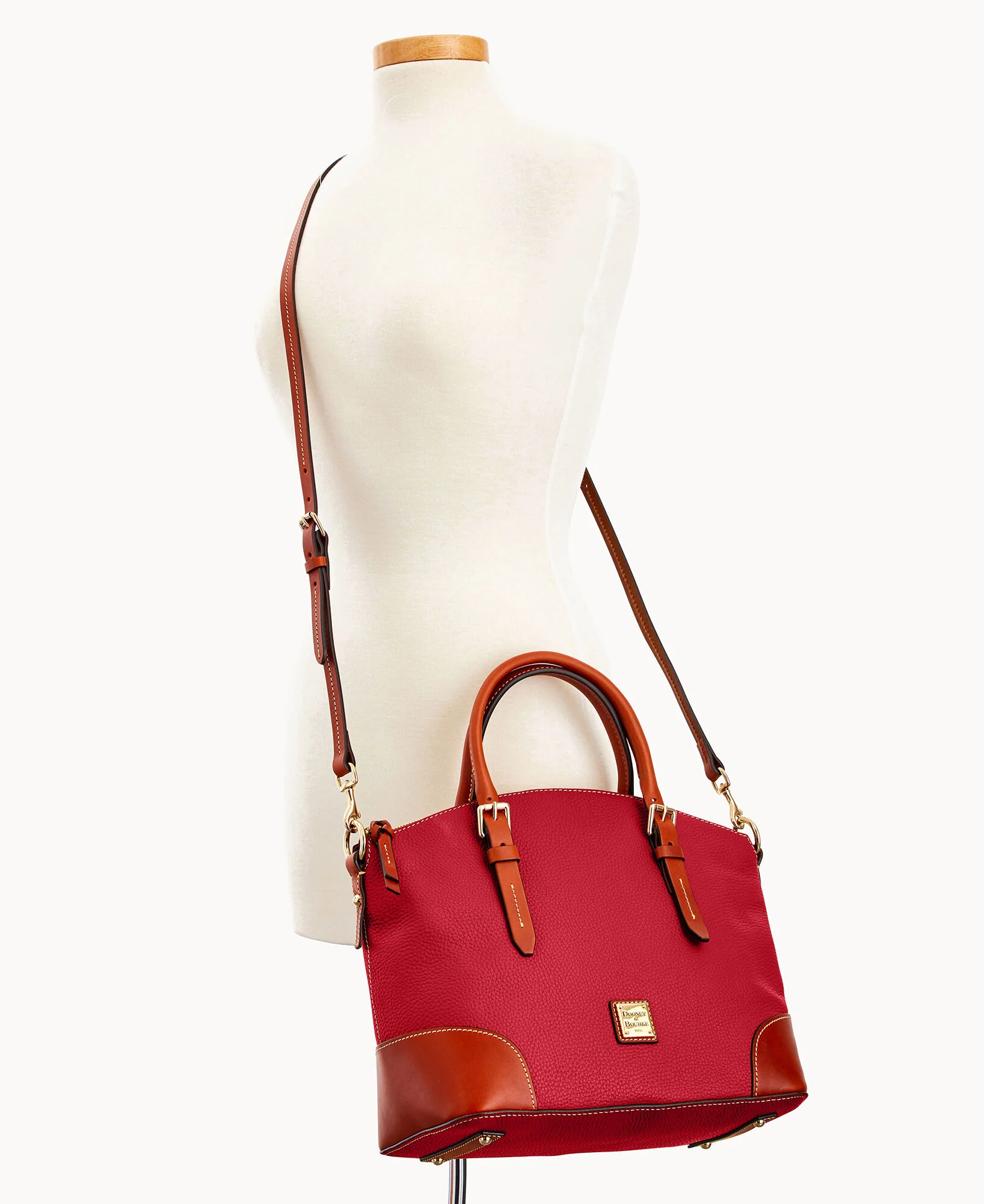 Pebble Grain Domed Satchel - Image 35