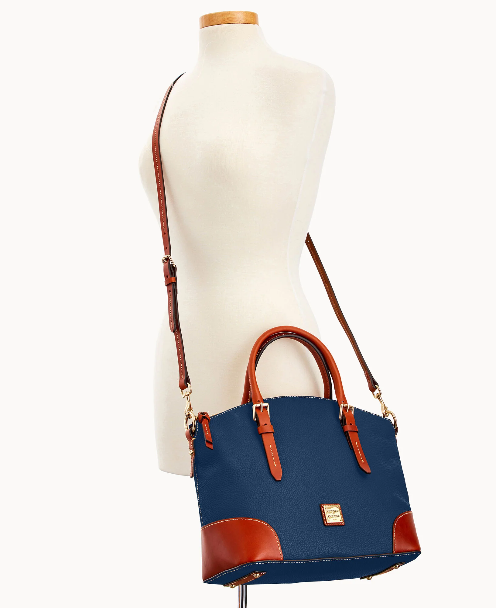 Pebble Grain Domed Satchel - Image 75