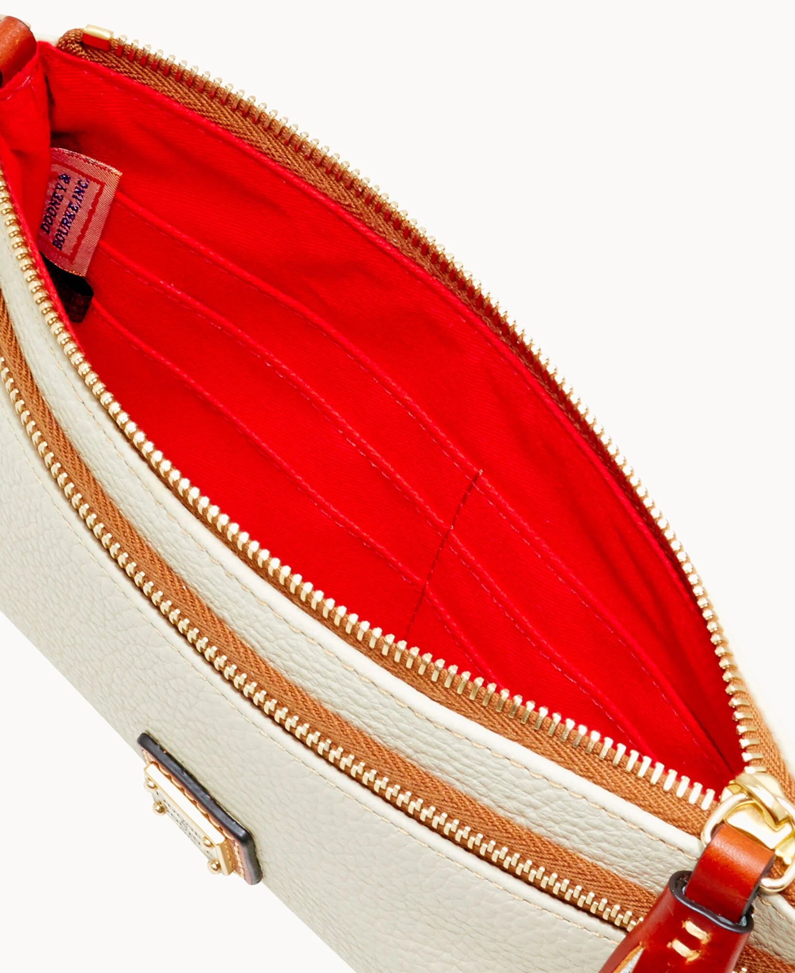 Pebble Grain Double Zip Wristlet - Image 21