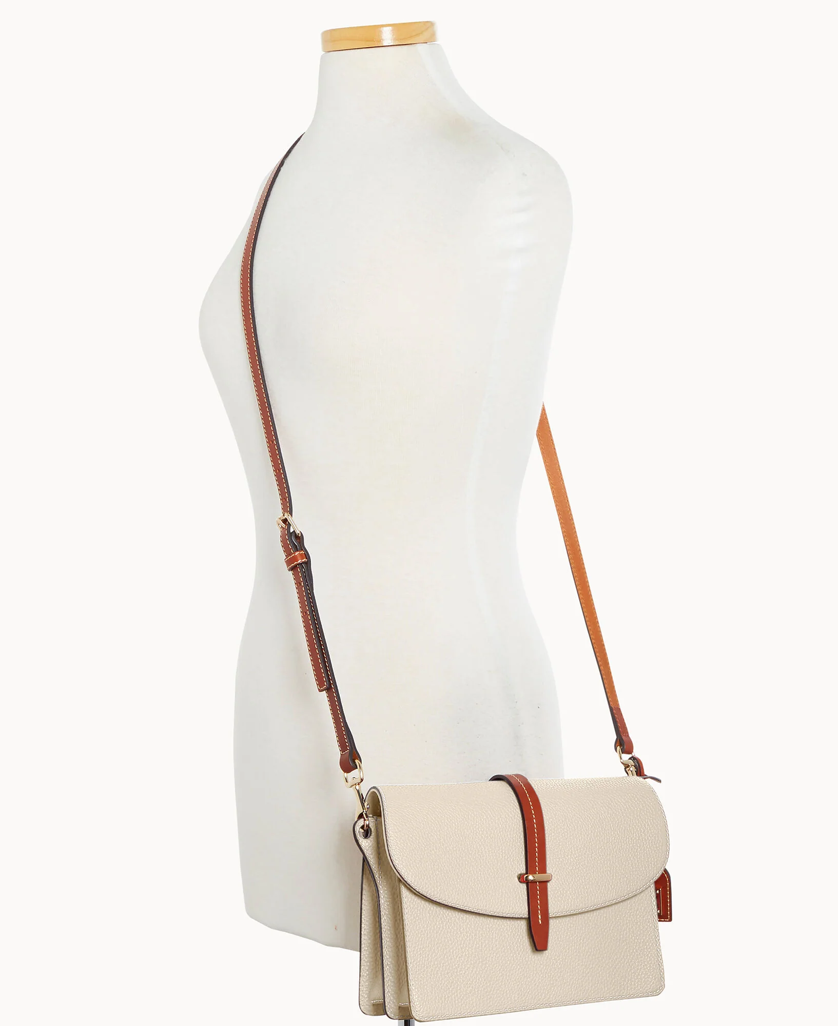 Pebble Grain Flap Crossbody - Image 4