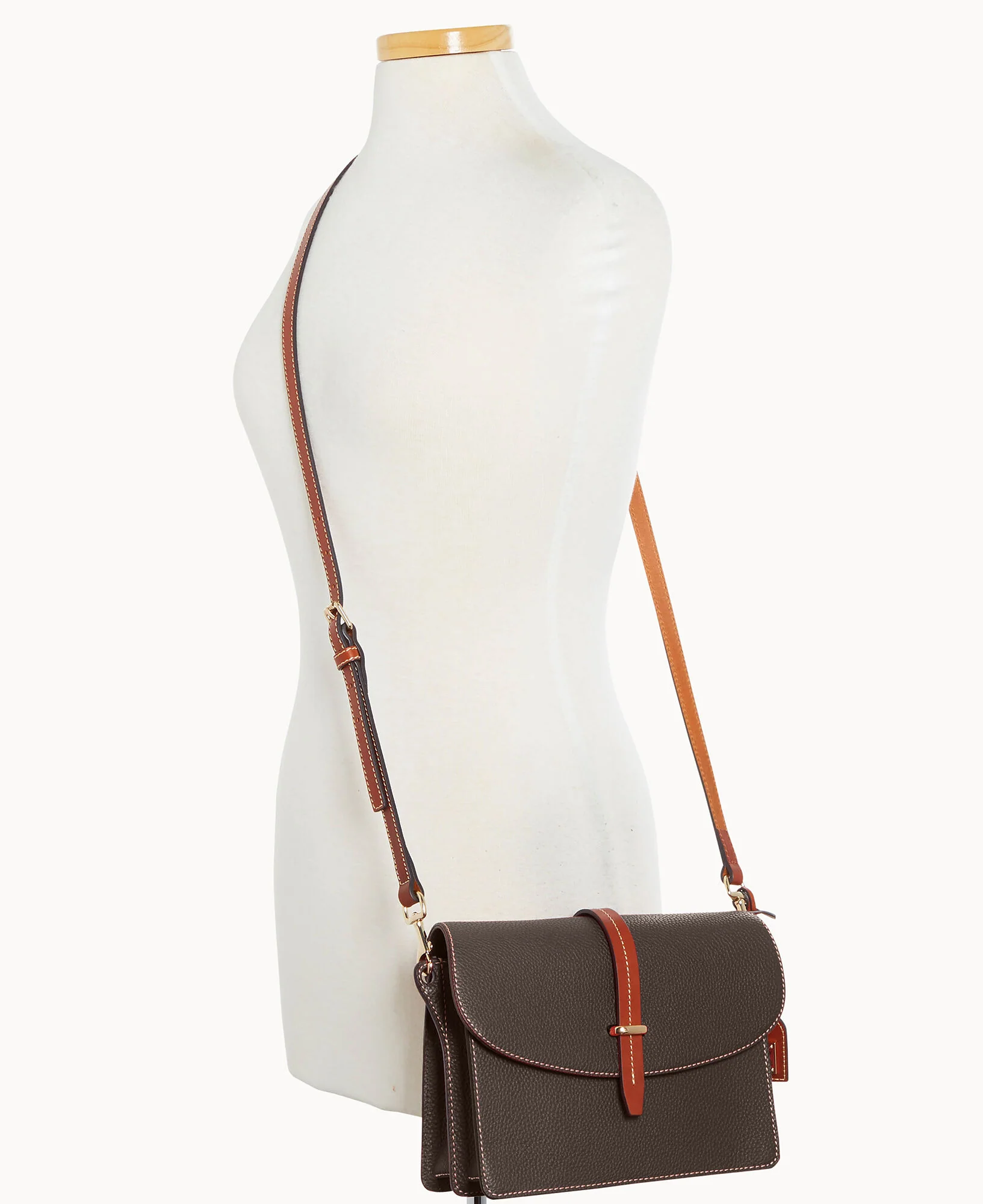 Pebble Grain Flap Crossbody - Image 8