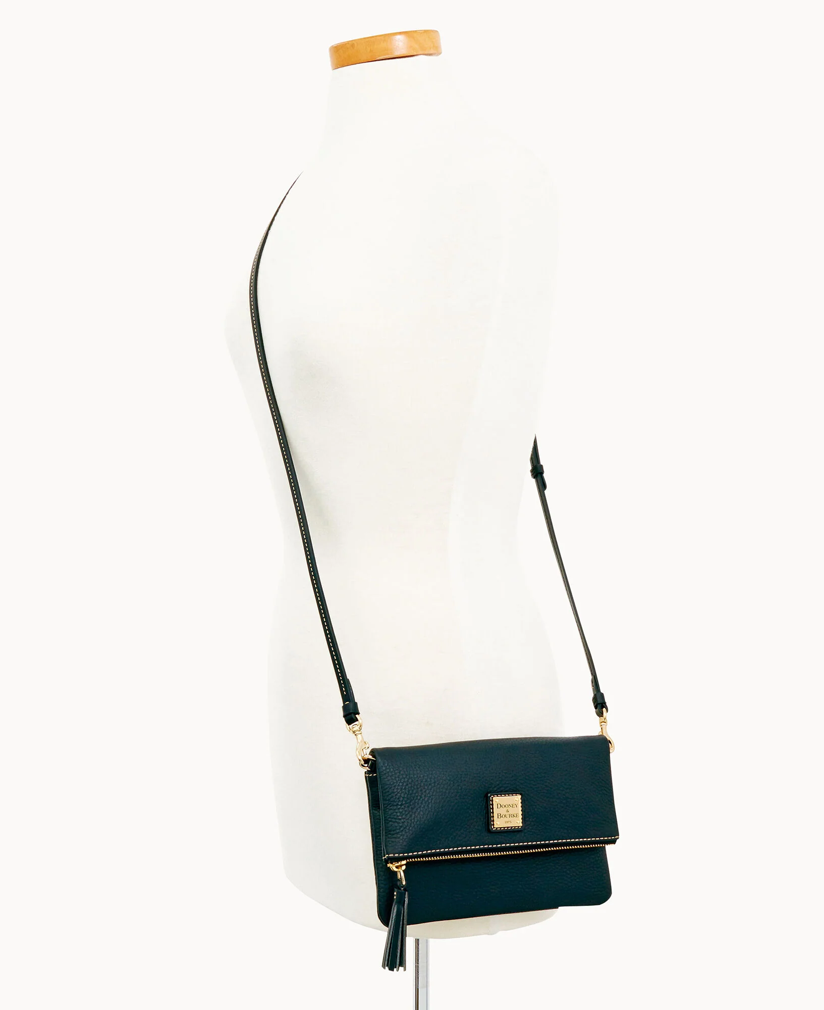 Pebble Grain Foldover Zip Crossbody - Image 40
