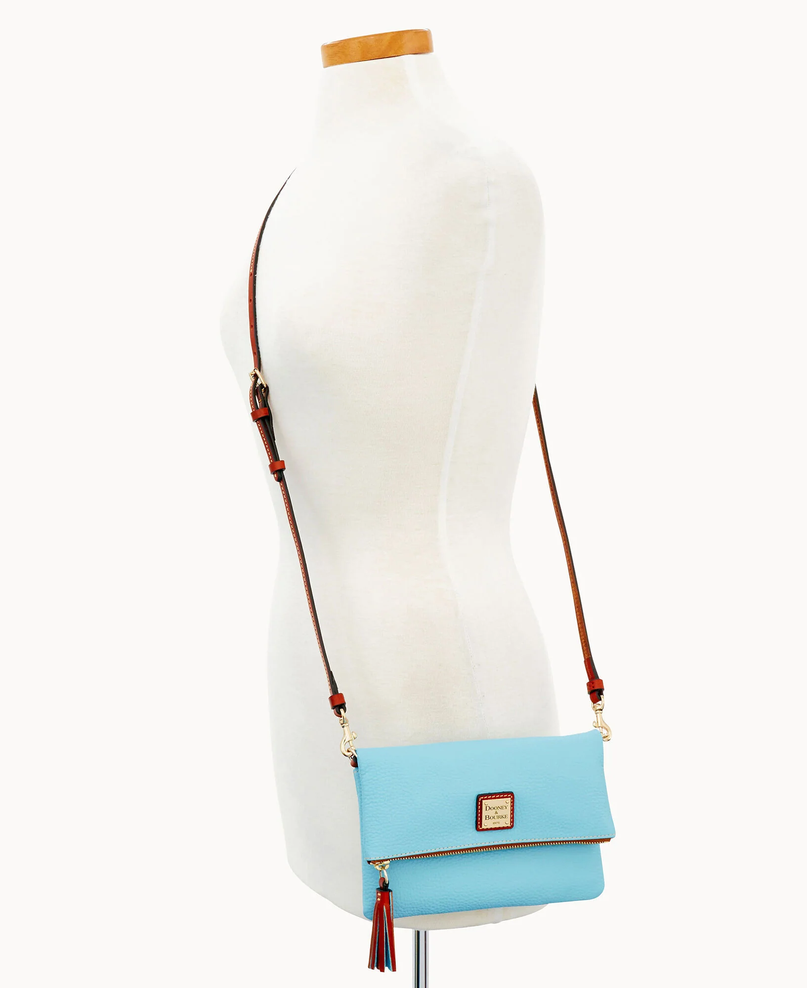 Pebble Grain Foldover Zip Crossbody - Image 95