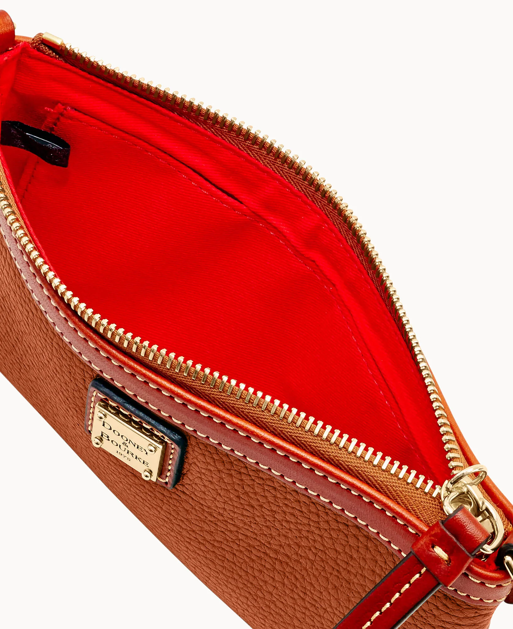 Pebble Grain Large Slim Wristlet - Image 29