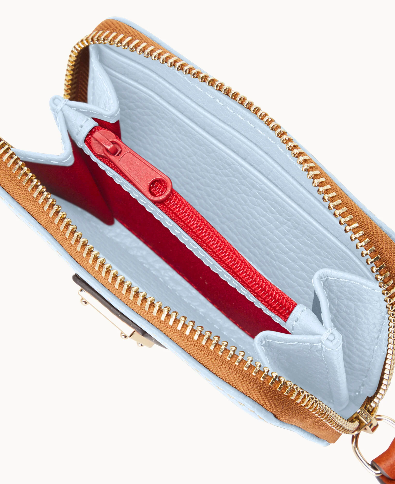 Pebble Grain Large Zip Around Credit Card Case - Image 30