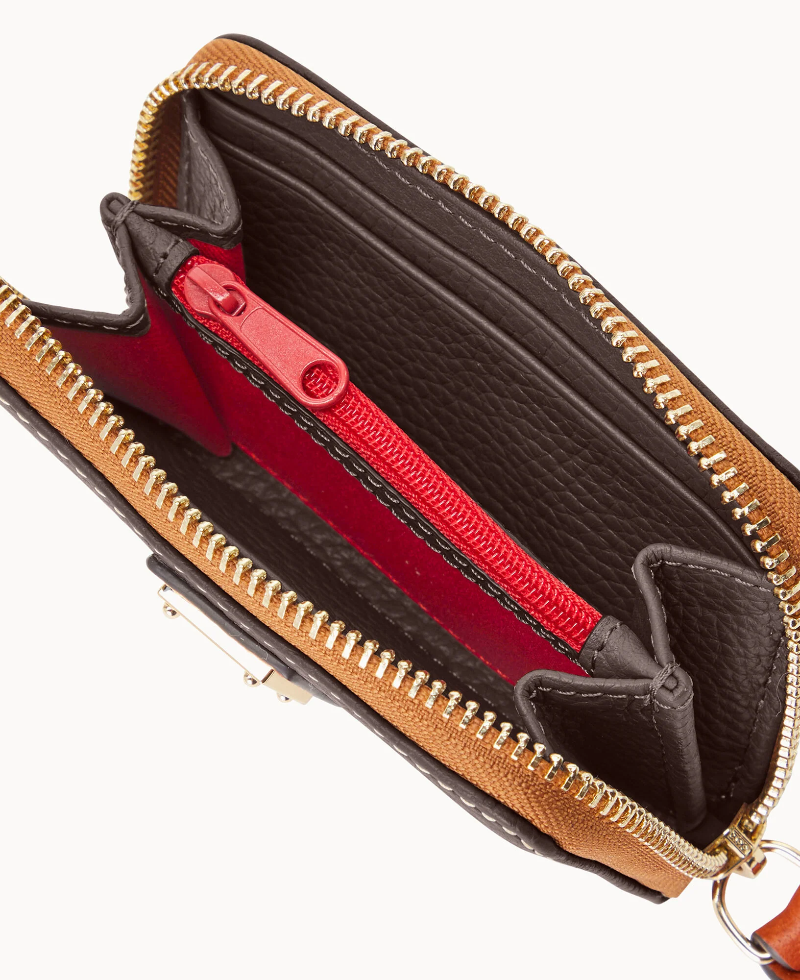 Pebble Grain Large Zip Around Credit Card Case - Image 39