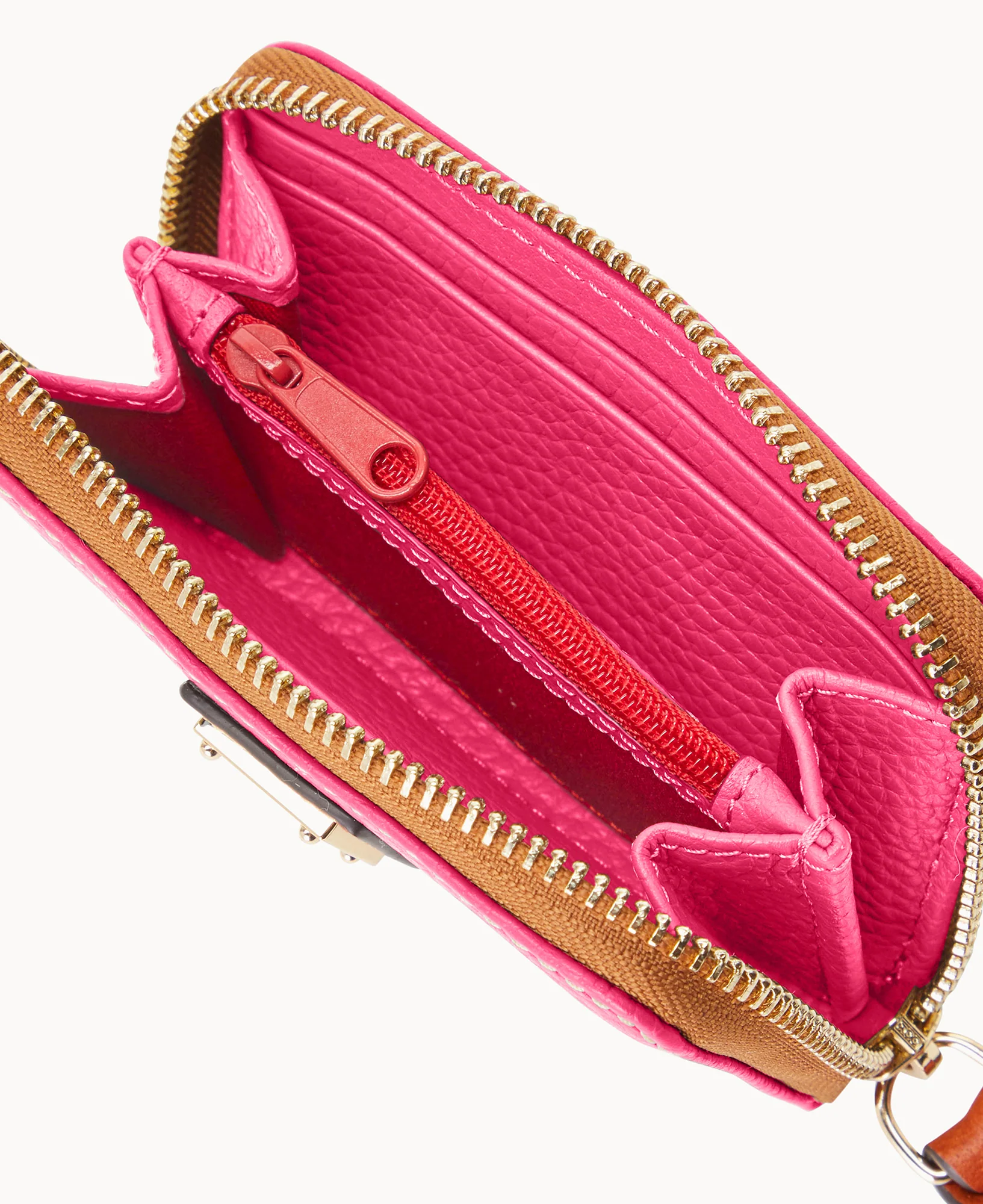 Pebble Grain Large Zip Around Credit Card Case - Image 51