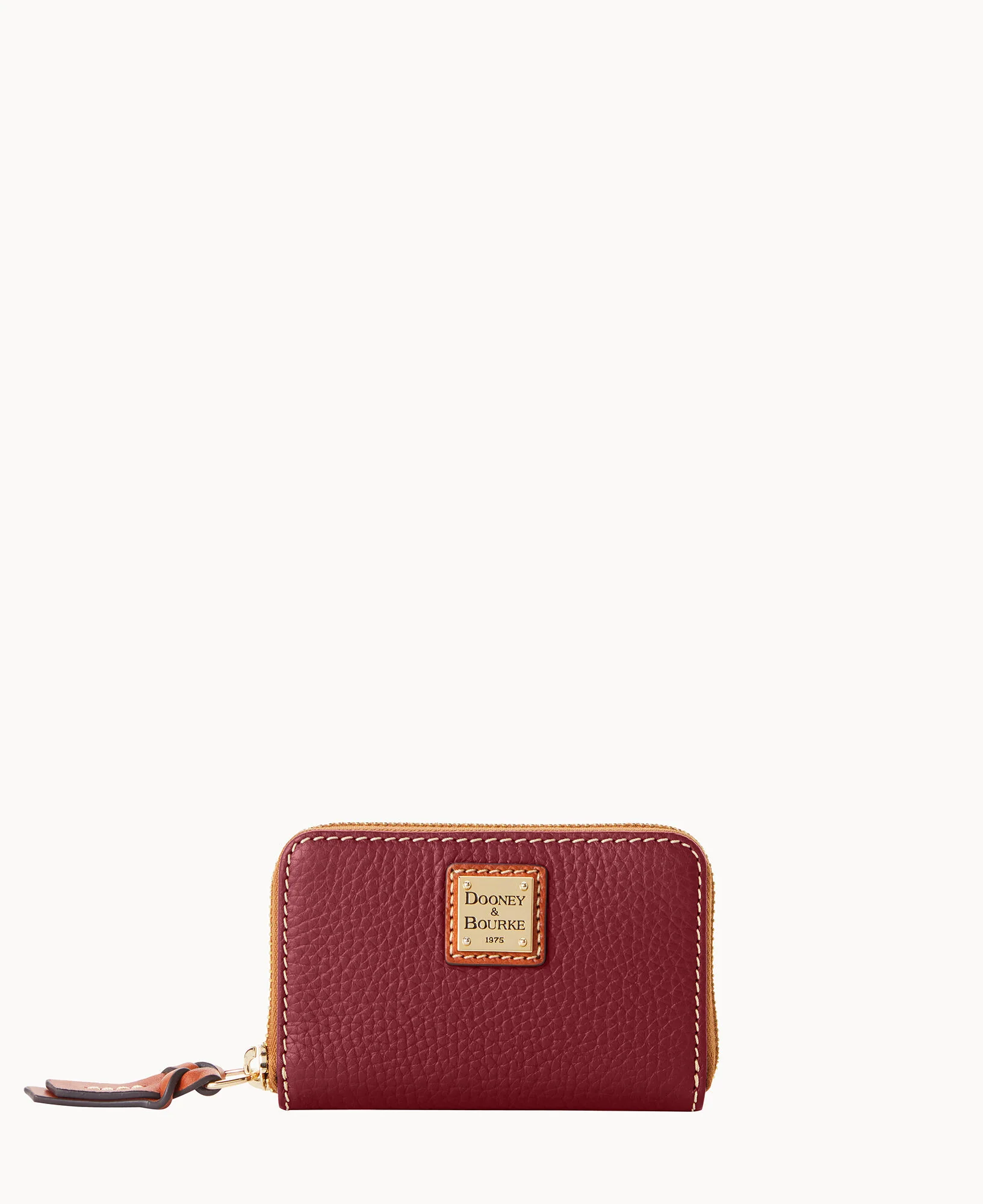 Pebble Grain Large Zip Around Credit Card Case - Image 7