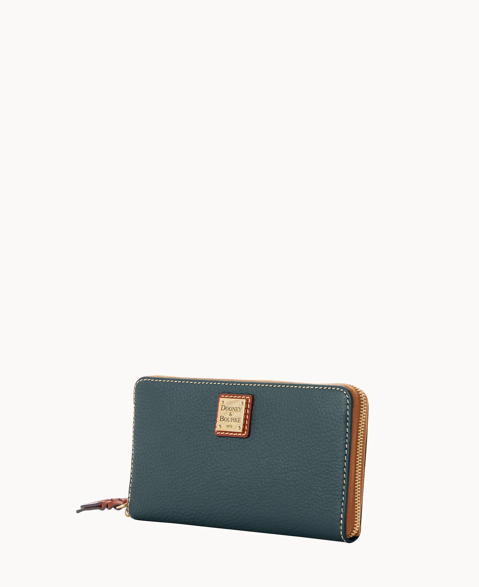 Pebble Grain Large Zip Around Wristlet Crossbody - Image 35