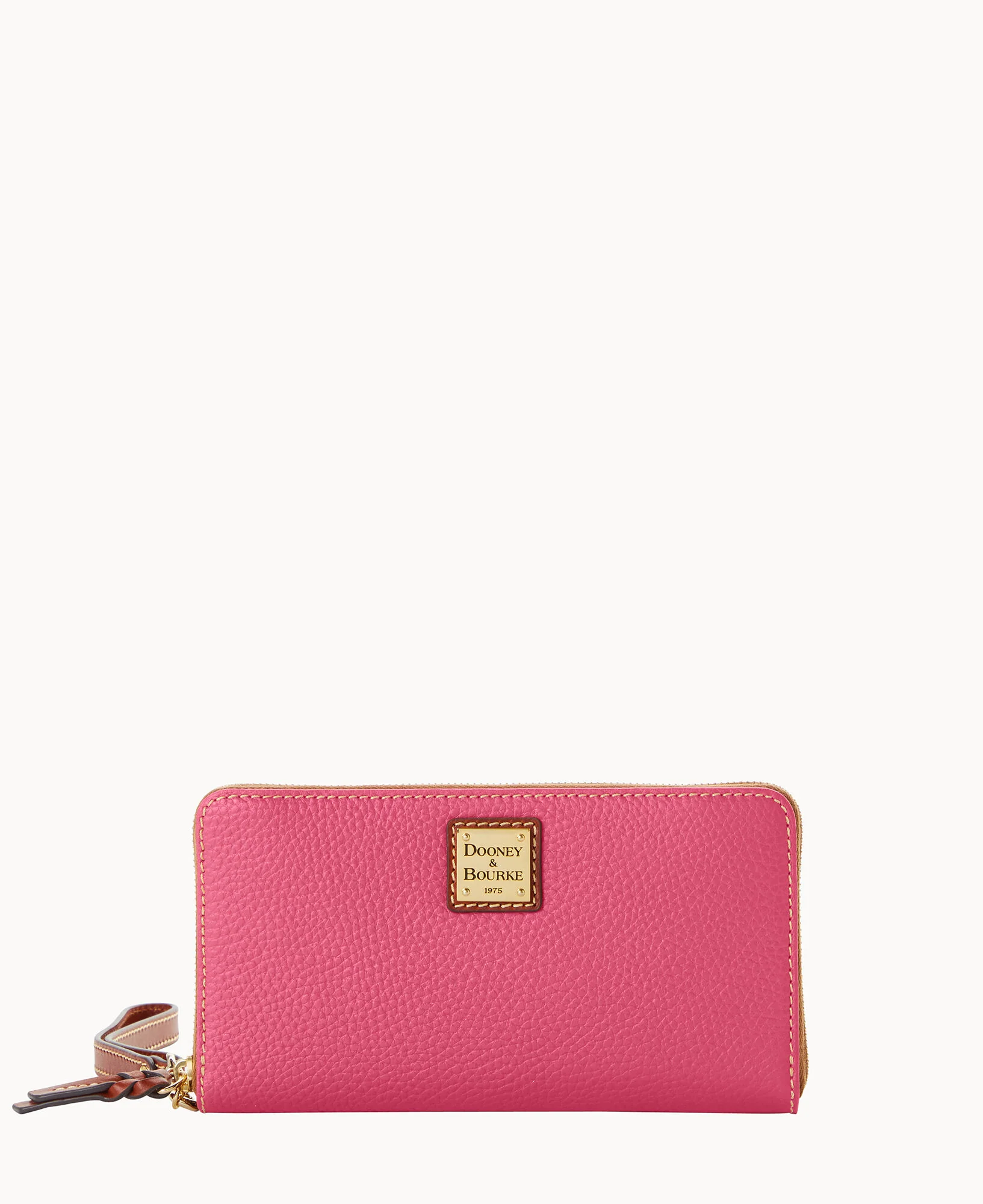 Pebble Grain Large Zip Around Wristlet Crossbody - Image 39