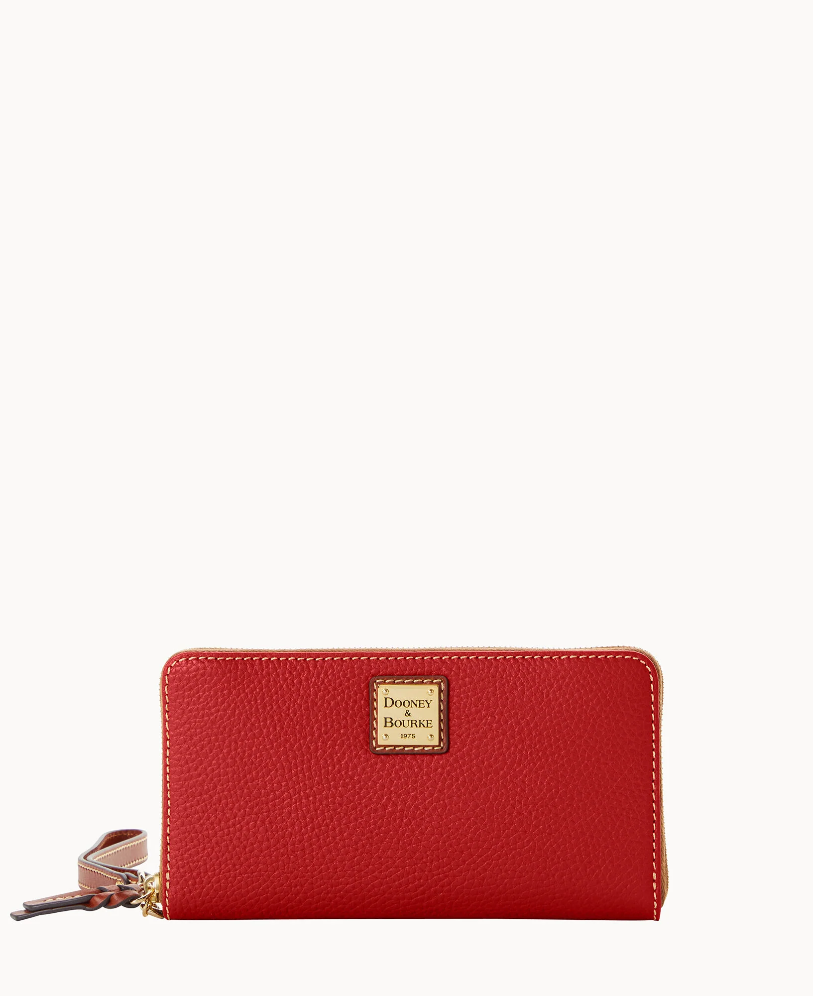 Pebble Grain Large Zip Around Wristlet Crossbody - Image 50