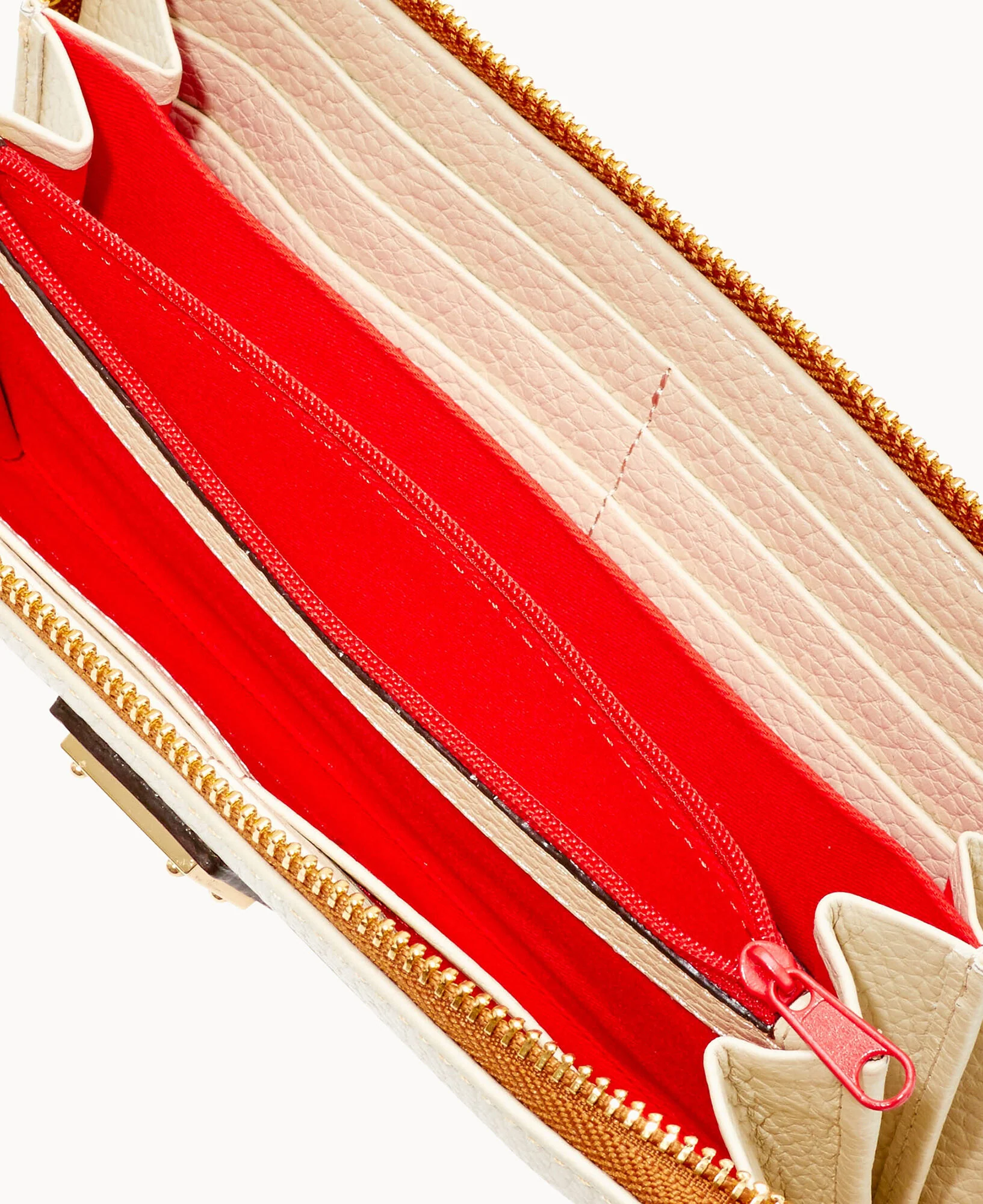 Pebble Grain Large Zip Around Wristlet - Image 36