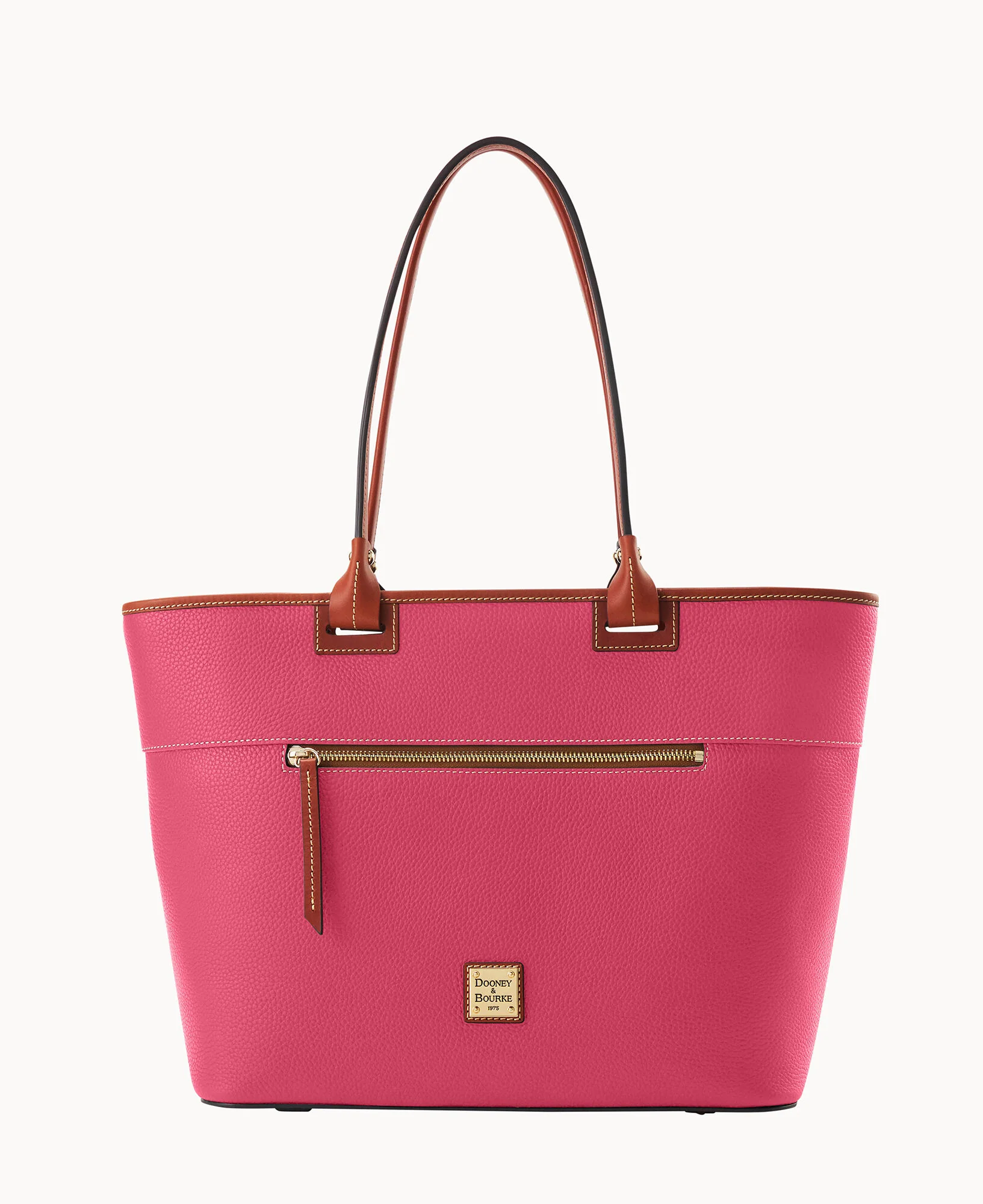 Pebble Grain Large Zip Tote - Image 21