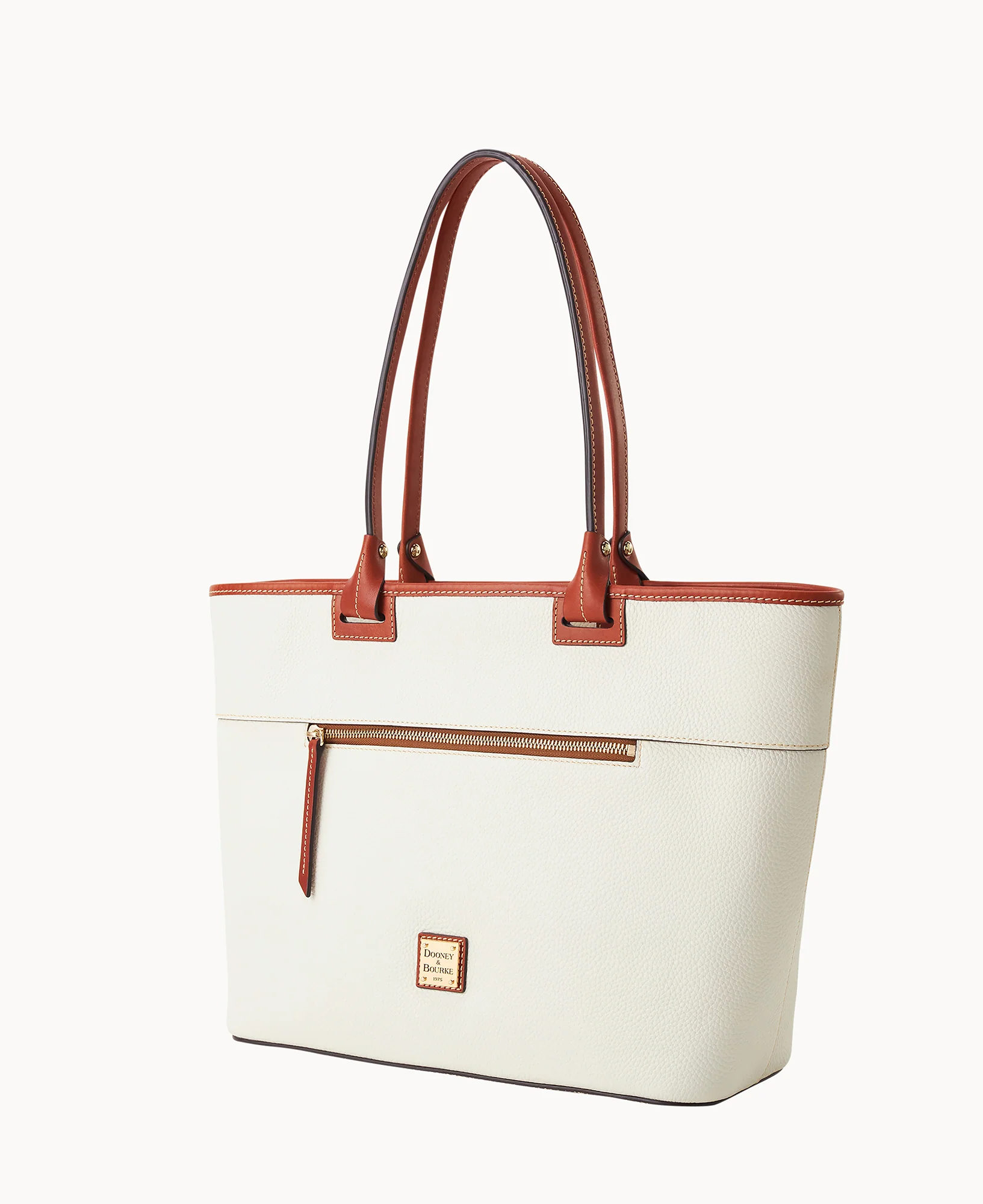 Pebble Grain Large Zip Tote - Image 46