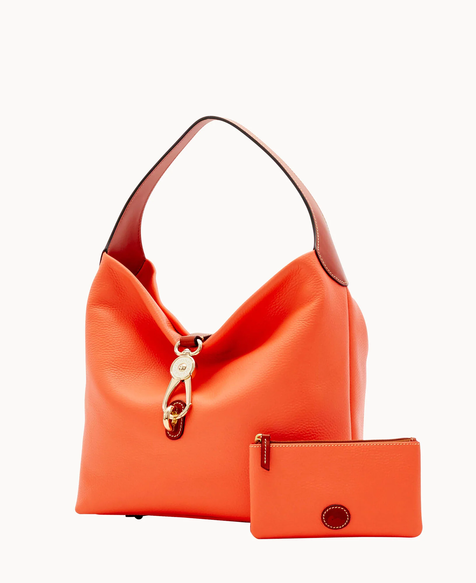 Pebble Grain Logo Lock Shoulder Bag - Image 22