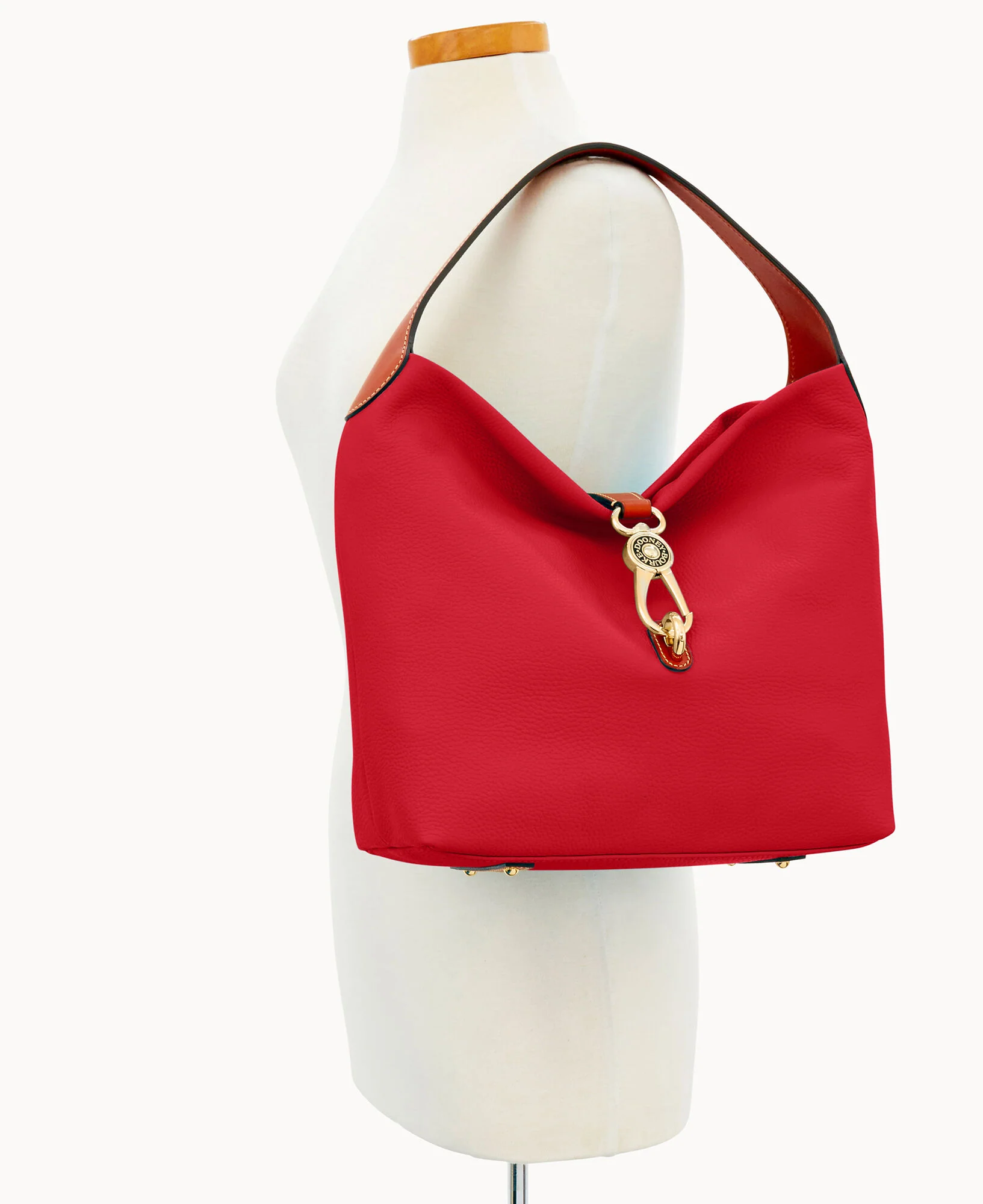Pebble Grain Logo Lock Shoulder Bag - Image 52