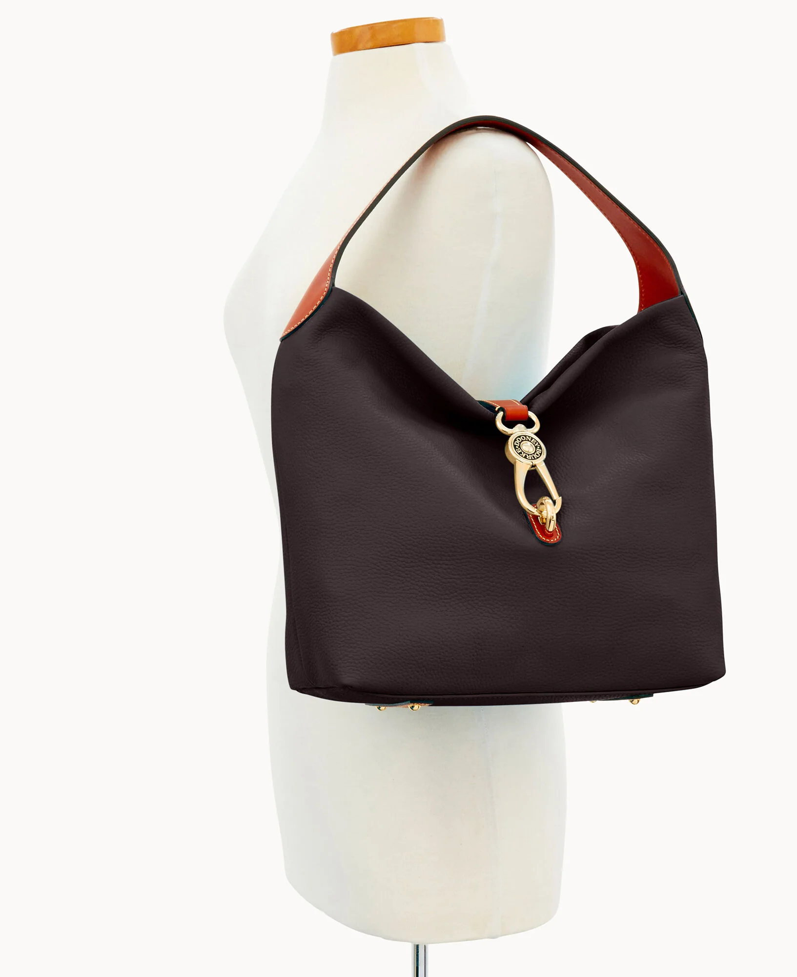 Pebble Grain Logo Lock Shoulder Bag - Image 8