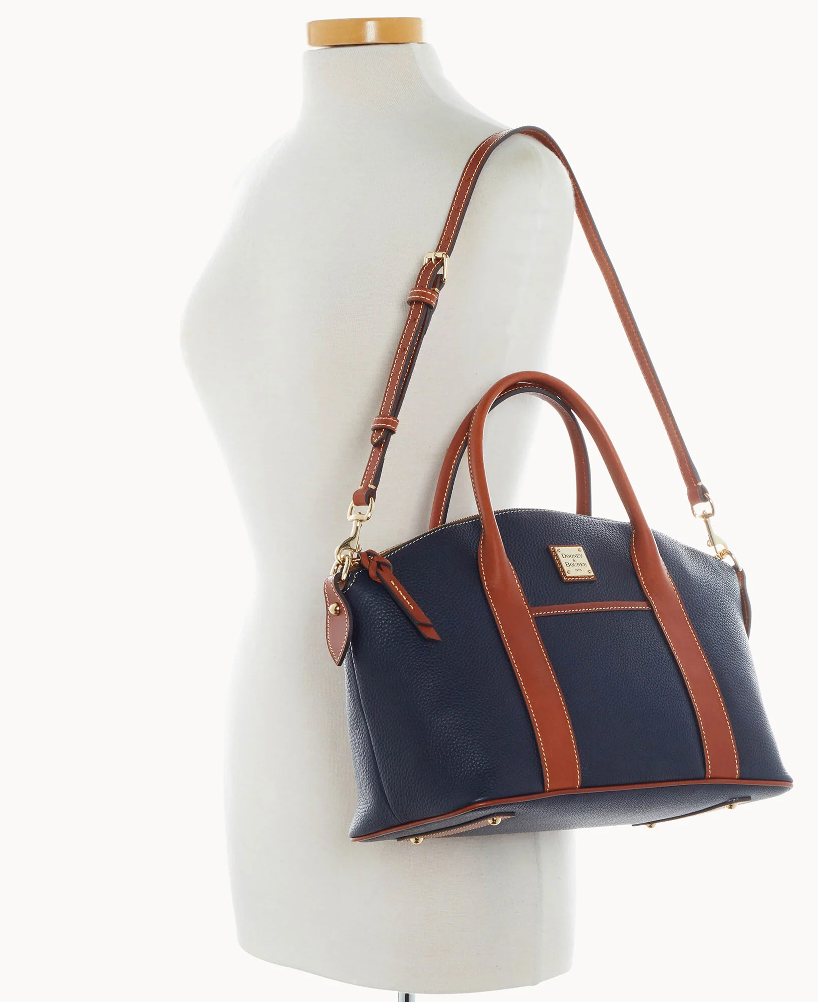 Pebble Grain Madeline Satchel - Image 20