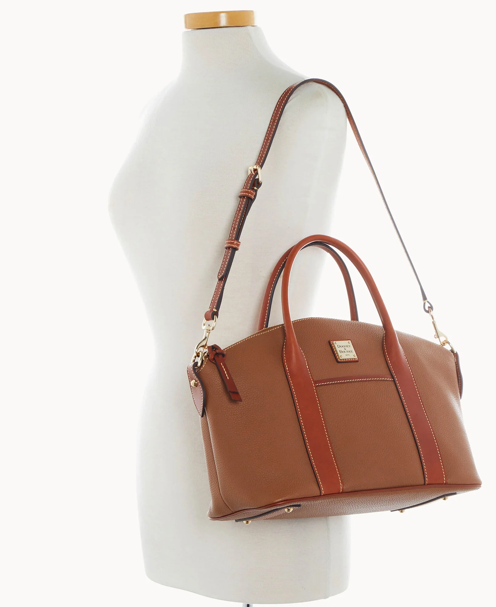 Pebble Grain Madeline Satchel - Image 25