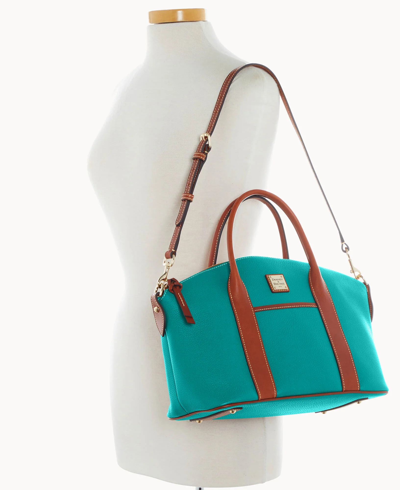 Pebble Grain Madeline Satchel - Image 35