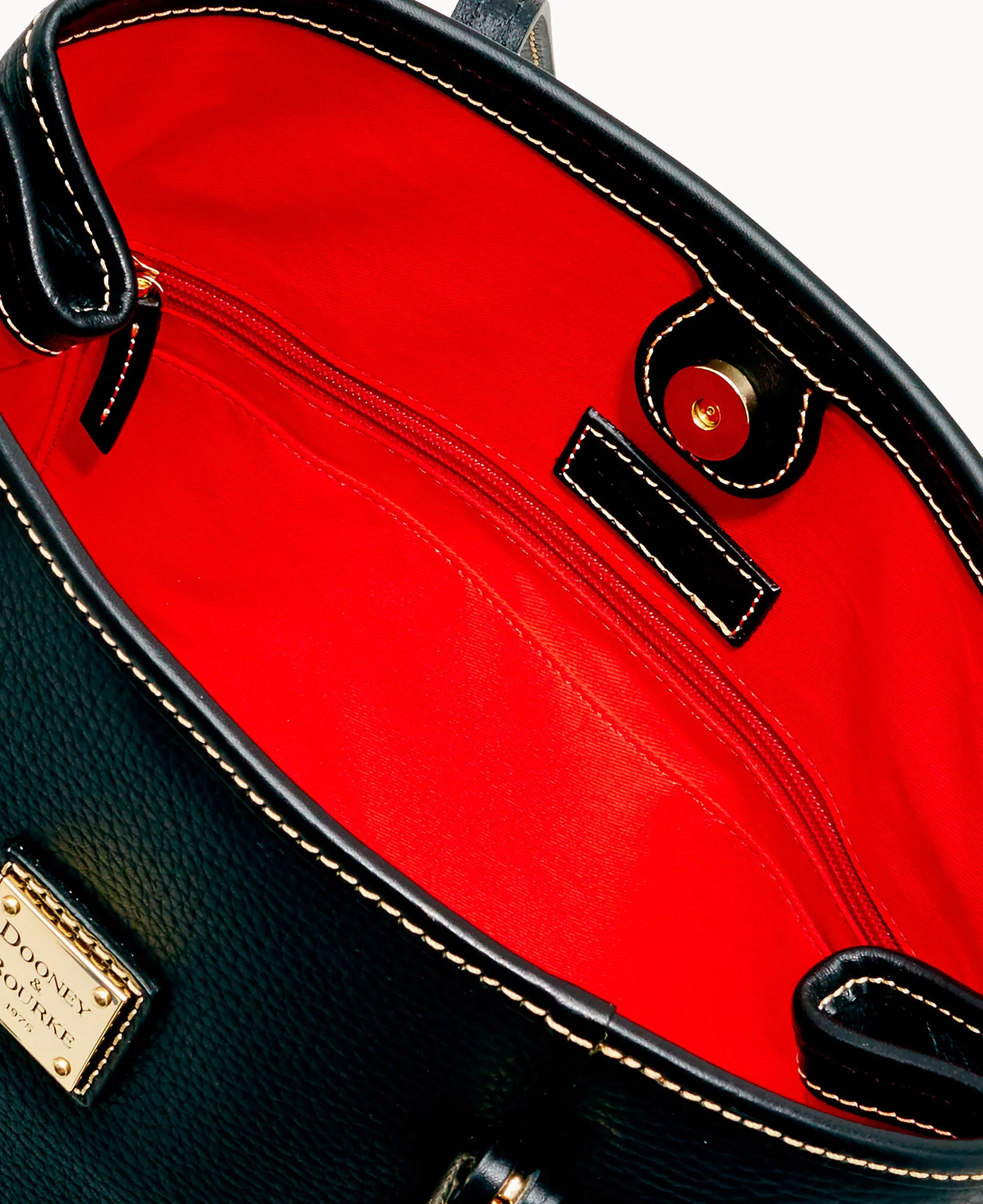 Pebble Grain Side Snap Tote - Image 11