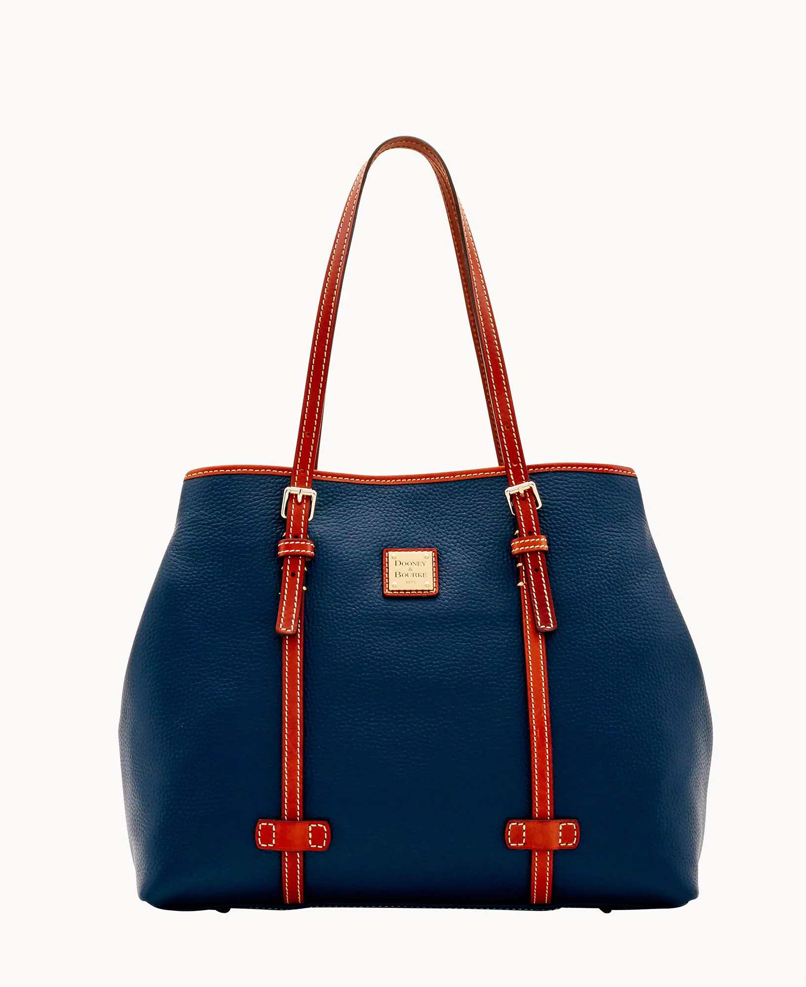 Pebble Grain Side Snap Tote - Image 17