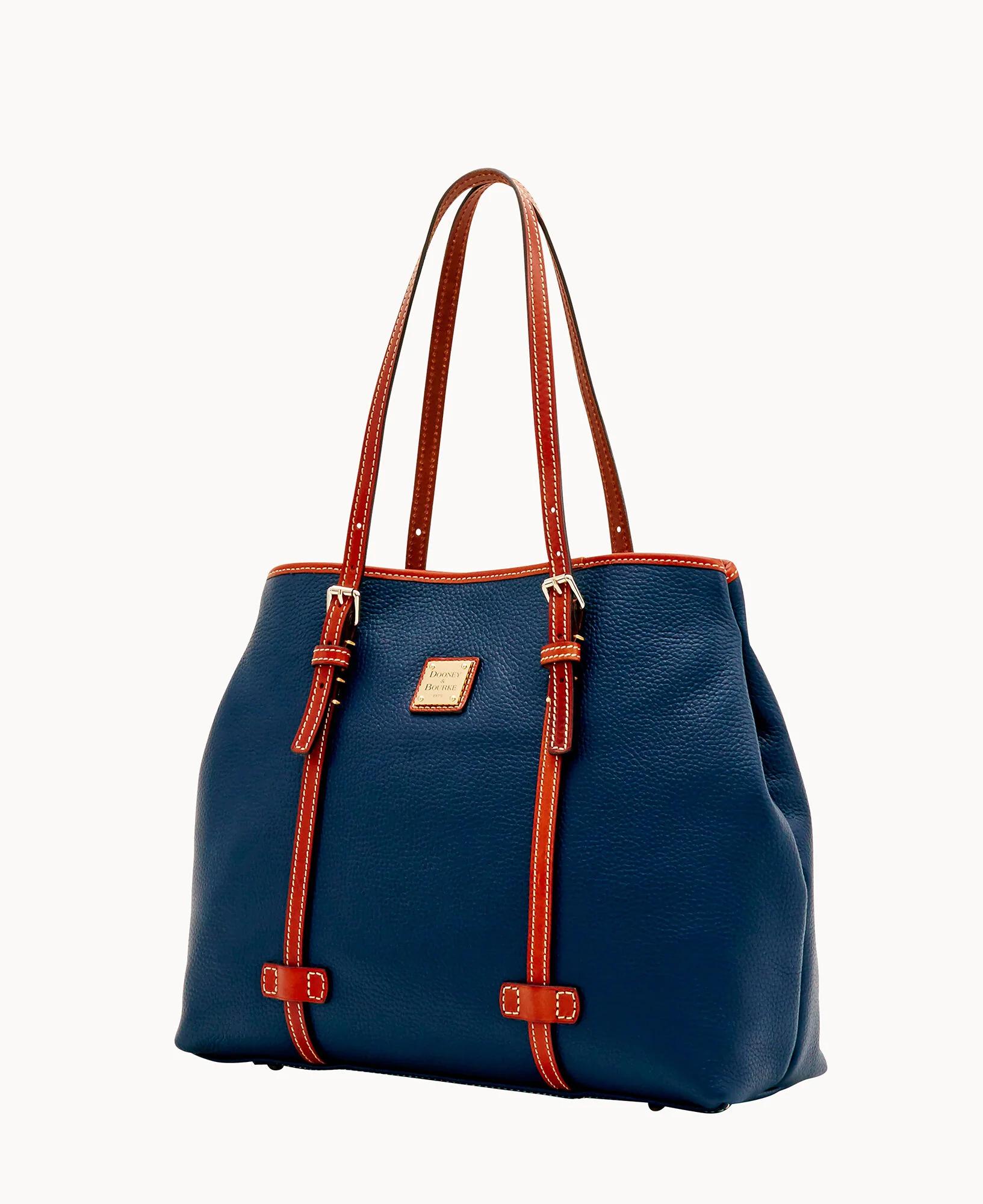 Pebble Grain Side Snap Tote - Image 18